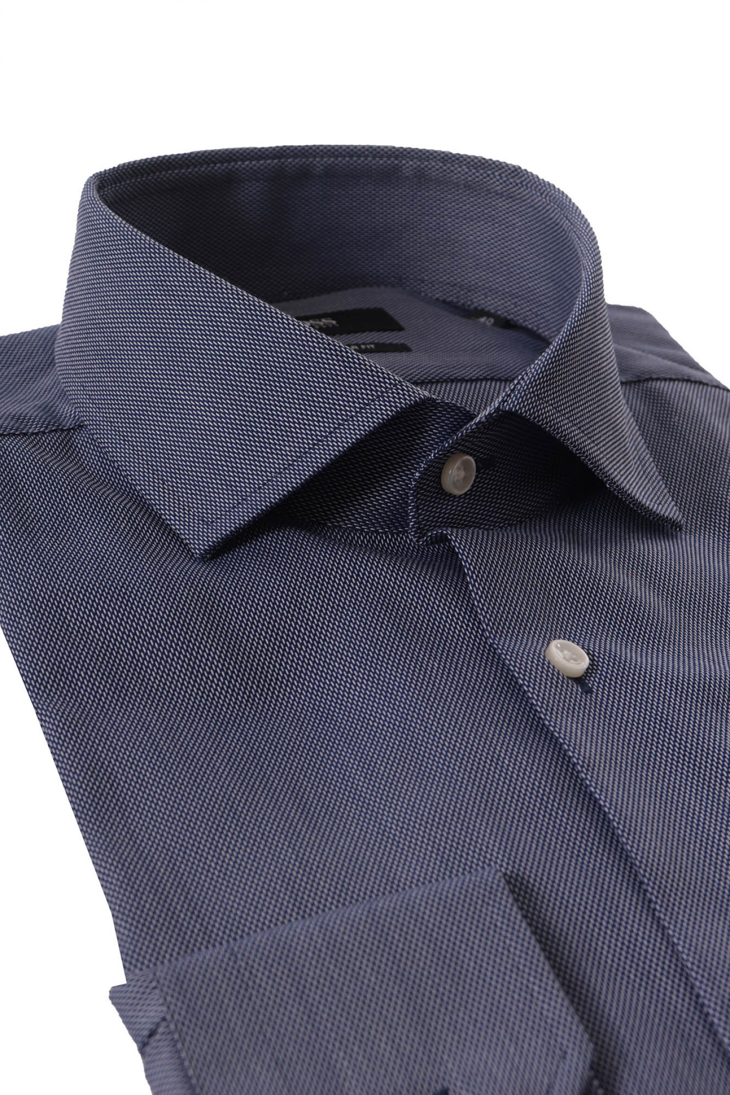 BOSS ΠΟΥΚΑΜΙΣΟ GORDON REGULAR FIT ΜΙΚΡΟΣΧΕΔΙΟ ΜΠΛΕ φωτογραφία