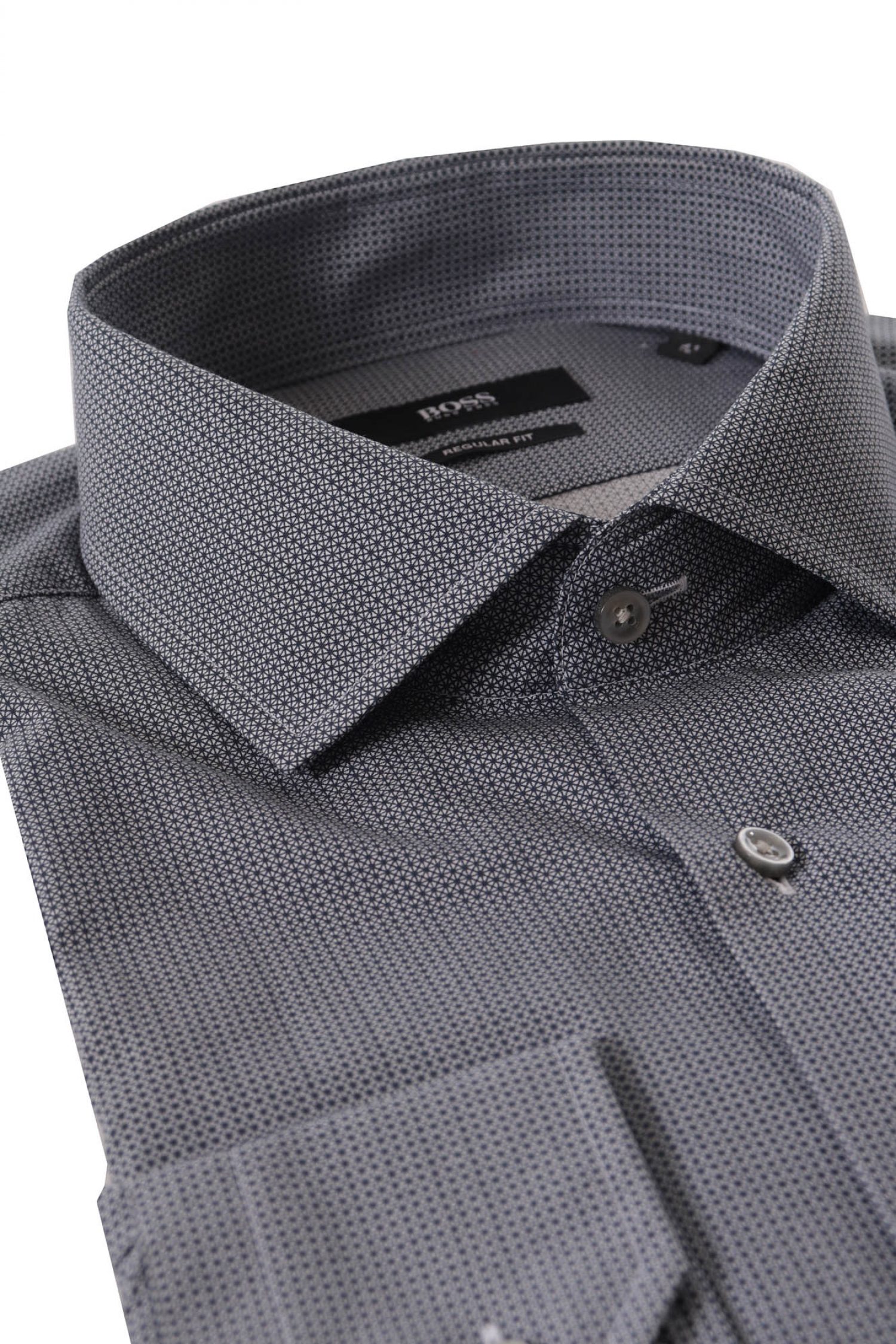 BOSS ΠΟΥΚΑΜΙΣΟ GORDON REGULAR FIT ΜΙΚΡΟΣΧΕΔΙΟ ΜΠΛΕ φωτογραφία