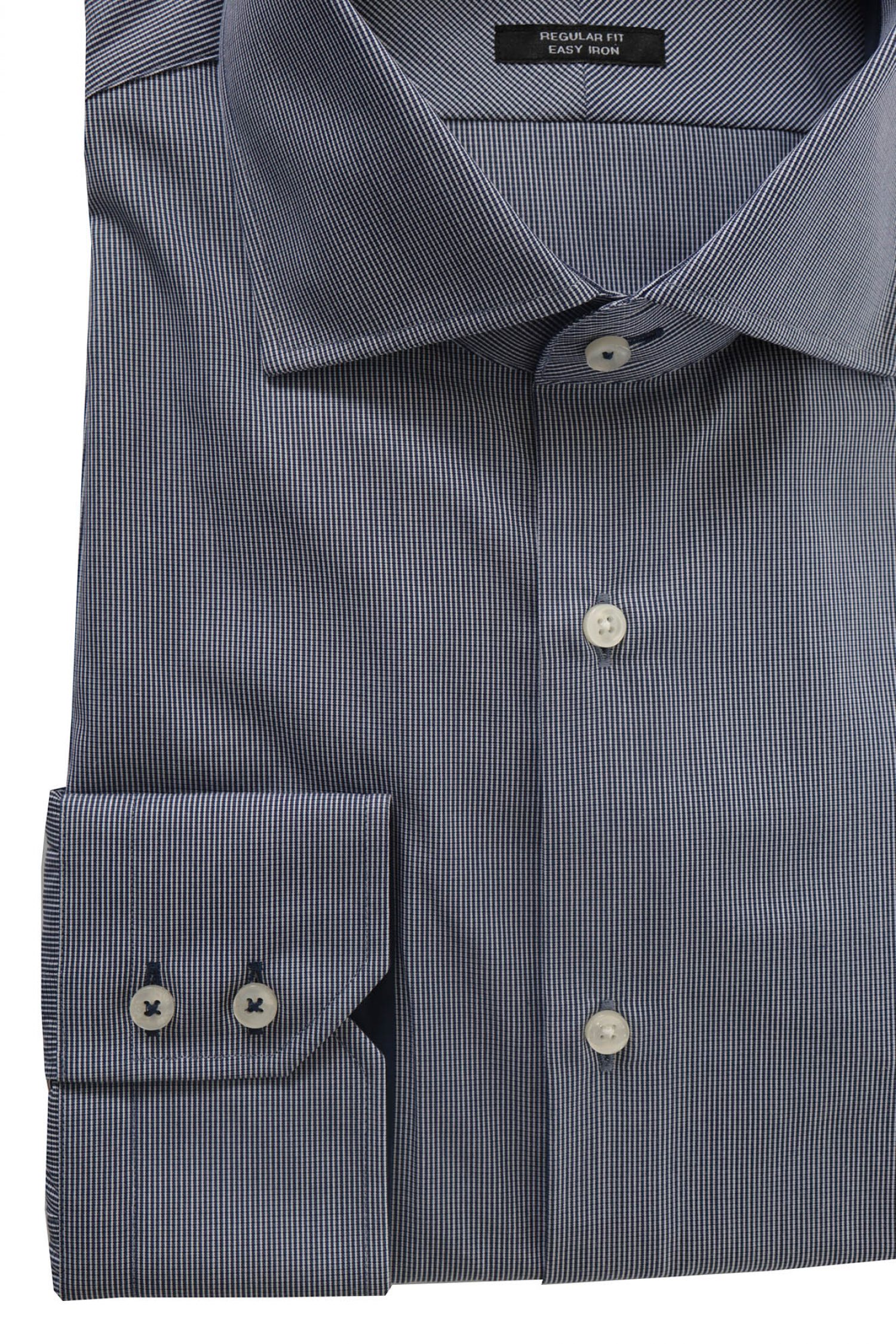 BOSS ΠΟΥΚΑΜΙΣΟ GREGORY REGULAR FIT EASY IRON ΜΙΚΡΟΣΧΕΔΙΟ ΜΠΛΕ φωτογραφία