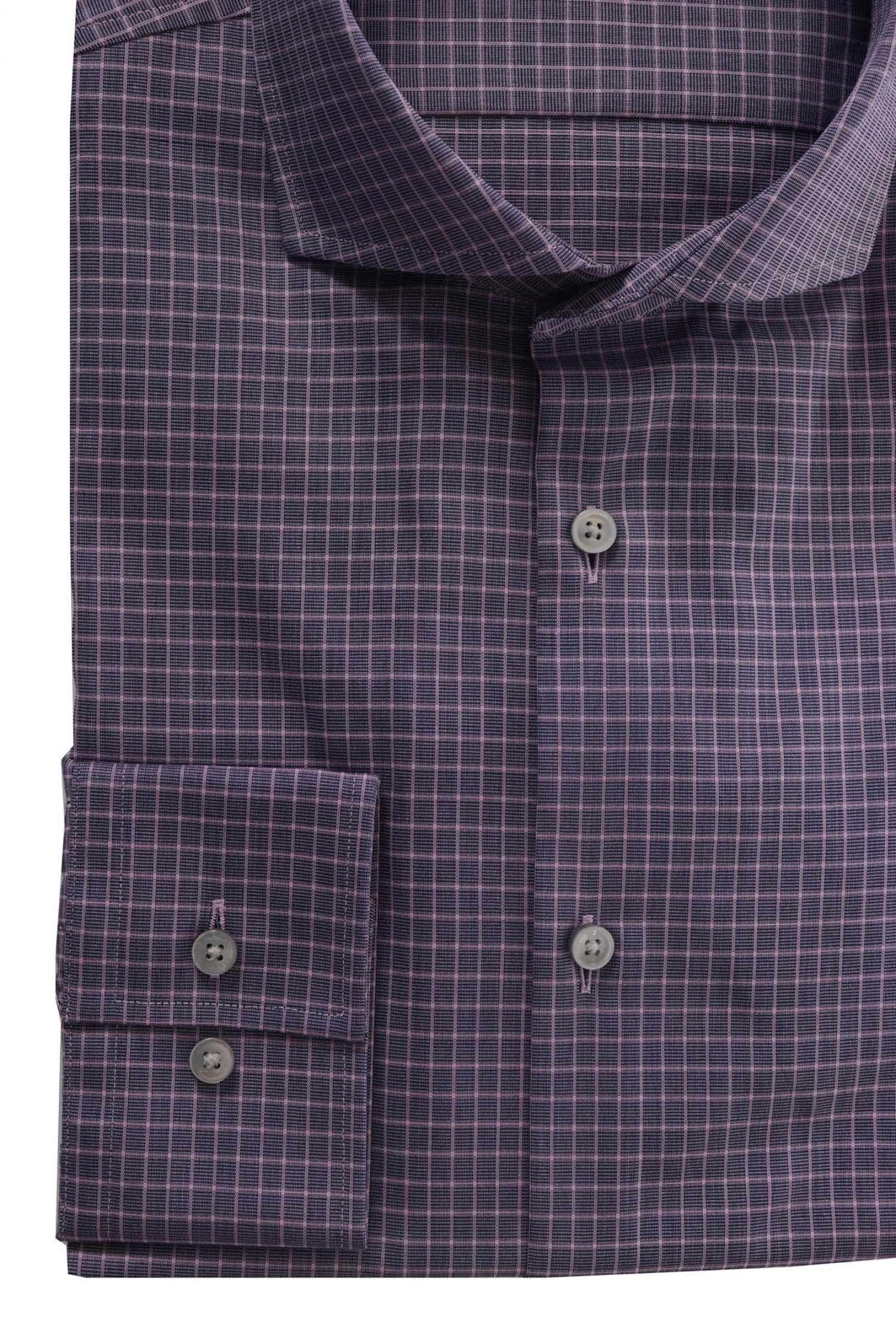 BOSS ΠΟΥΚΑΜΙΣΟ JASON SLIM FIT ΚΑΡΩ ΜΩΒ