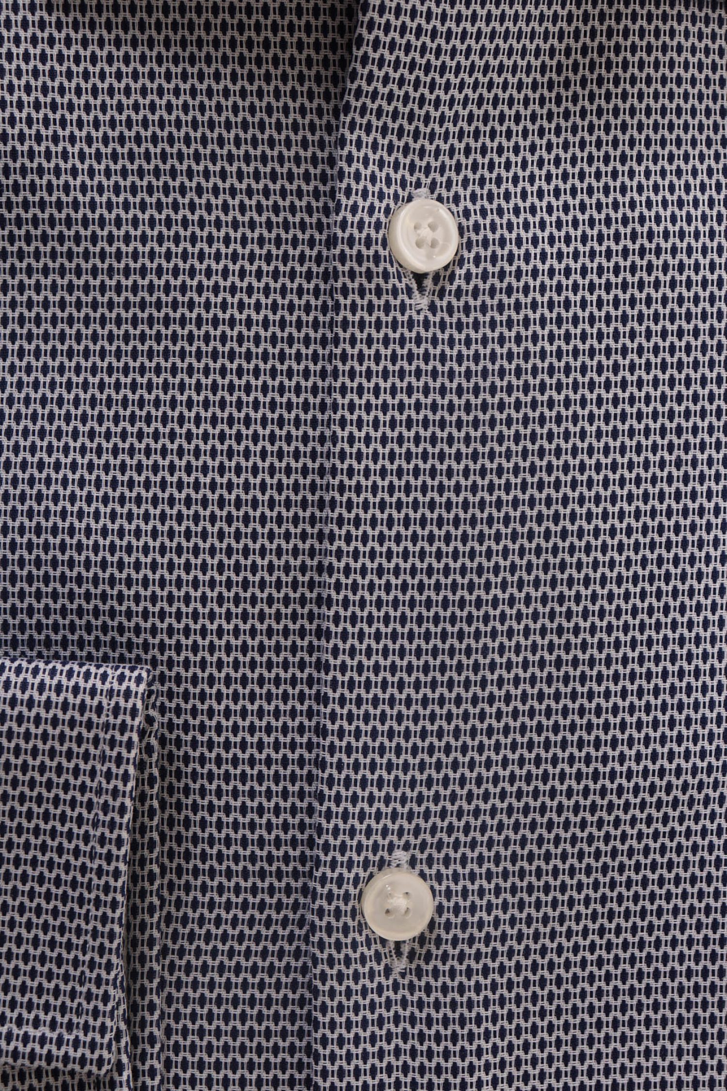 BOSS ΠΟΥΚΑΜΙΣΟ JENNO SLIM FIT EASY IRON ΜΙΚΡΟΣΧΕΔΙΟ ΜΠΛΕ φωτογραφία