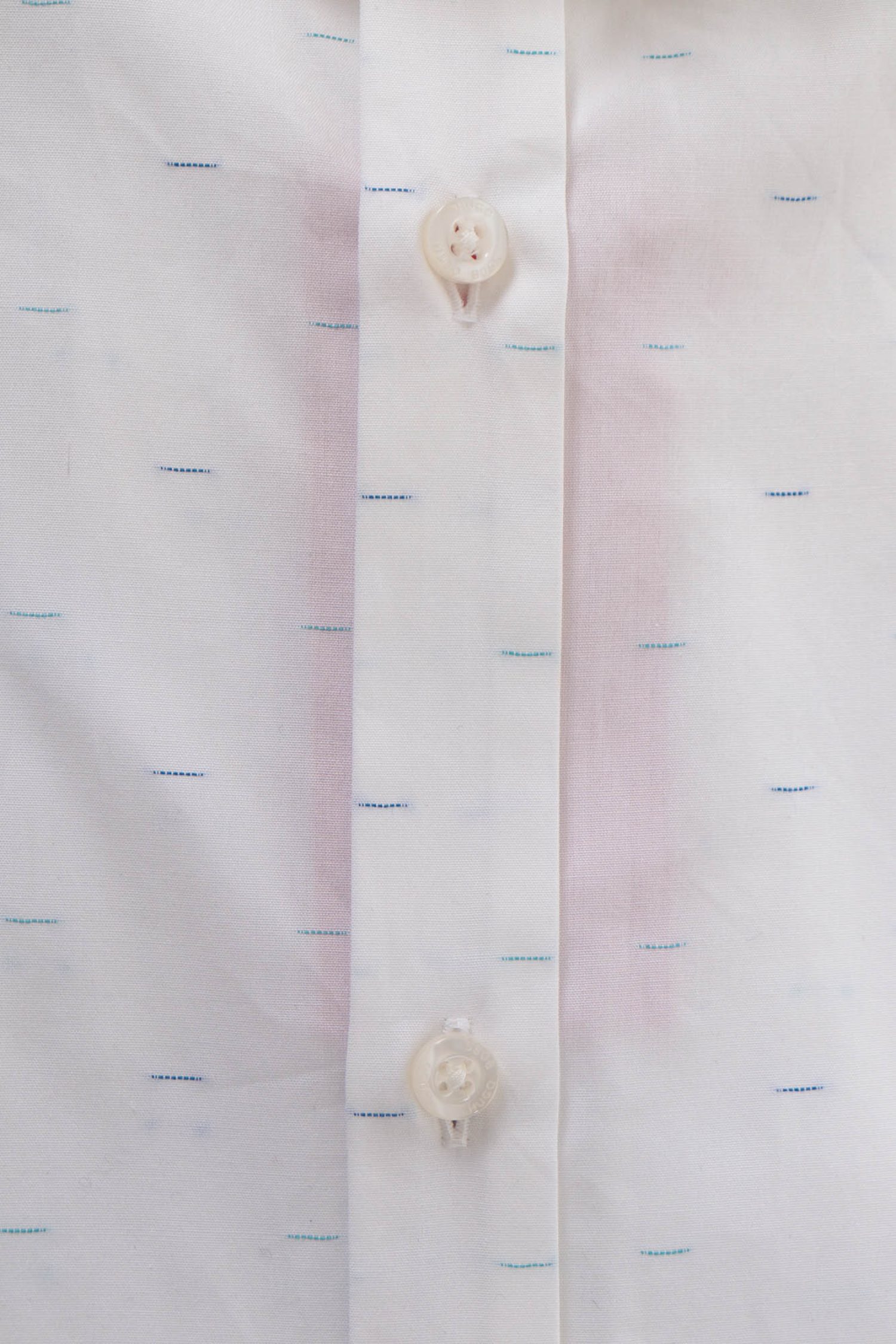 HUGO ΠΟΥΚΑΜΙΣΟ ERO3 SLIM SHORT LENGTH ΣΧΕΔΙΑΣΤΟ ΛΕΥΚΟ φωτογραφία