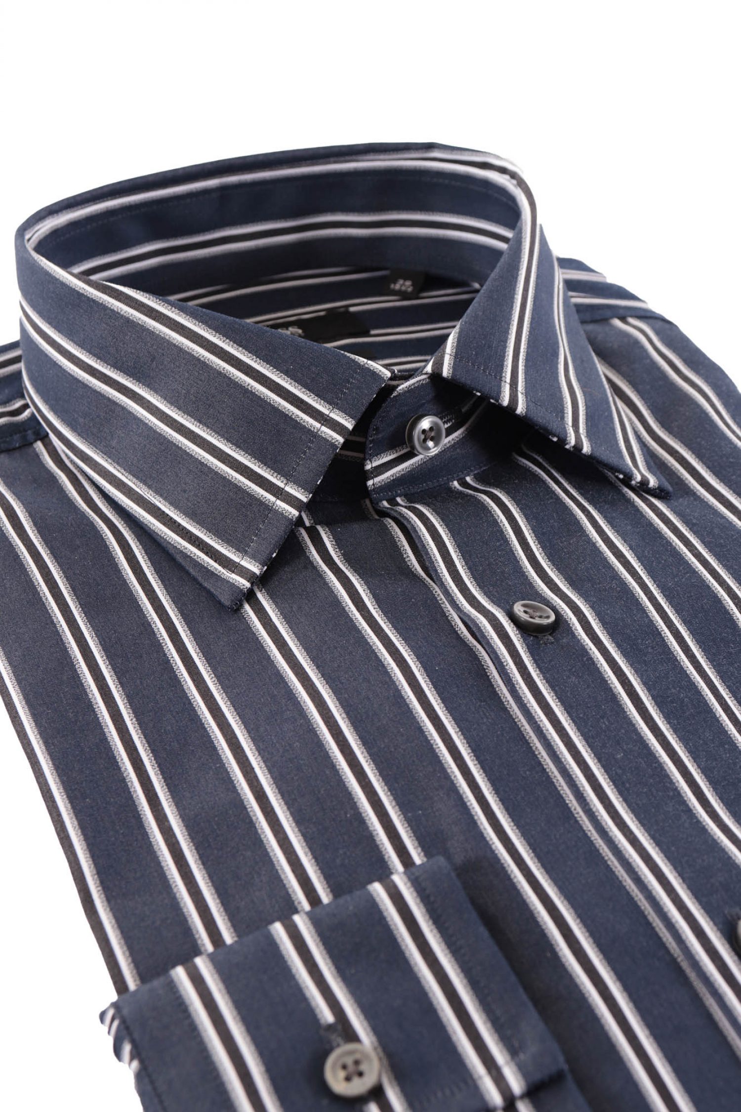 BOSS ΠΟΥΚΑΜΙΣΟ ΡΙΓΕ SLIM FIT JANGO ΜΠΛΕ