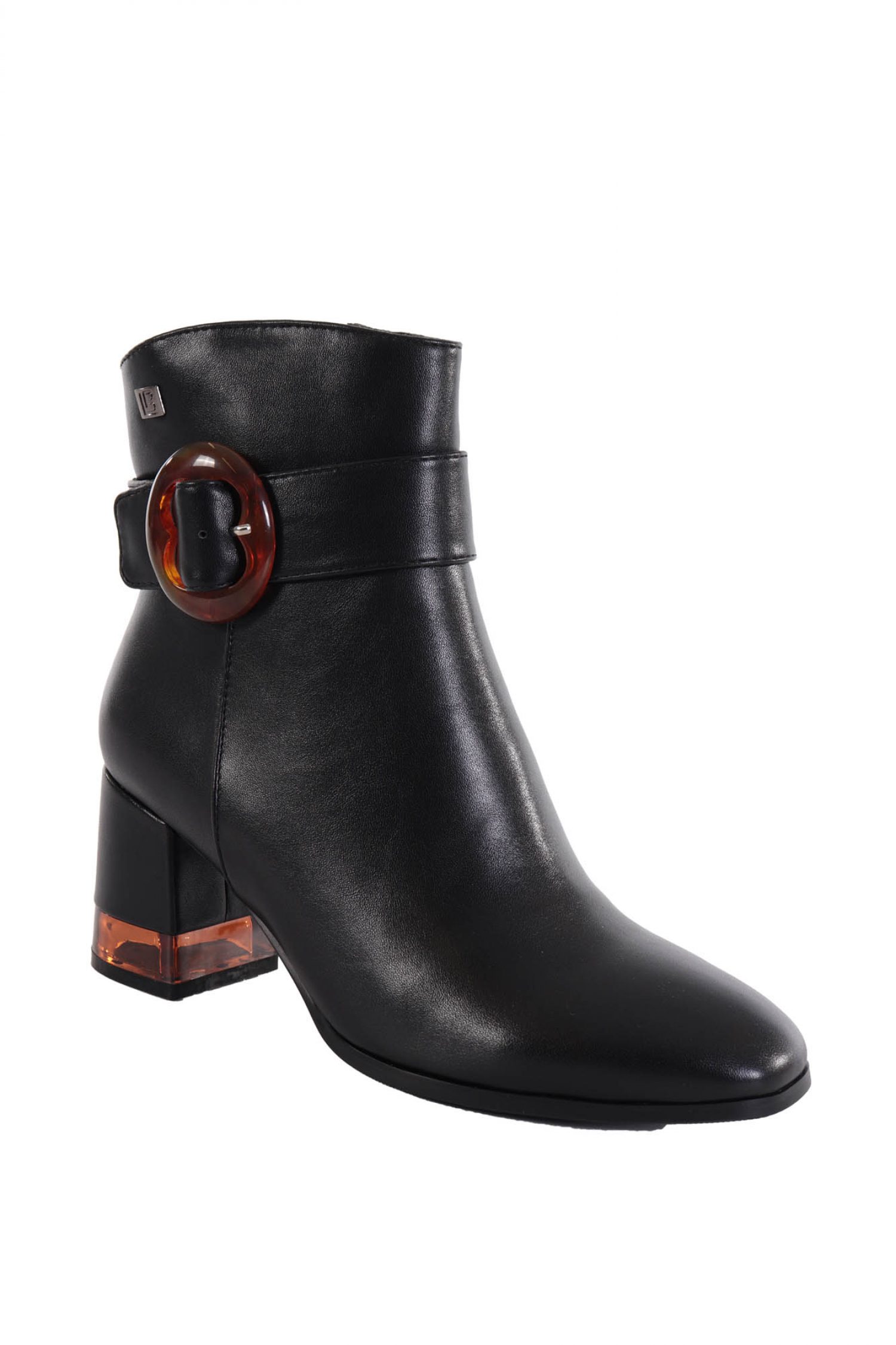 LAURA BIAGIOTTI ΠΑΠΟΥΤΣΙΑ ΜΠΟΤΑΚΙ ΜΕ ΑΓΚΡΑΦΑ ΣΤΟ ΠΛΑΙ ΔΙΑΦΑΝΕΙΑ ΣΤΟ ΤΑΚΟΥΝΙ ΜΑΥΡΟ