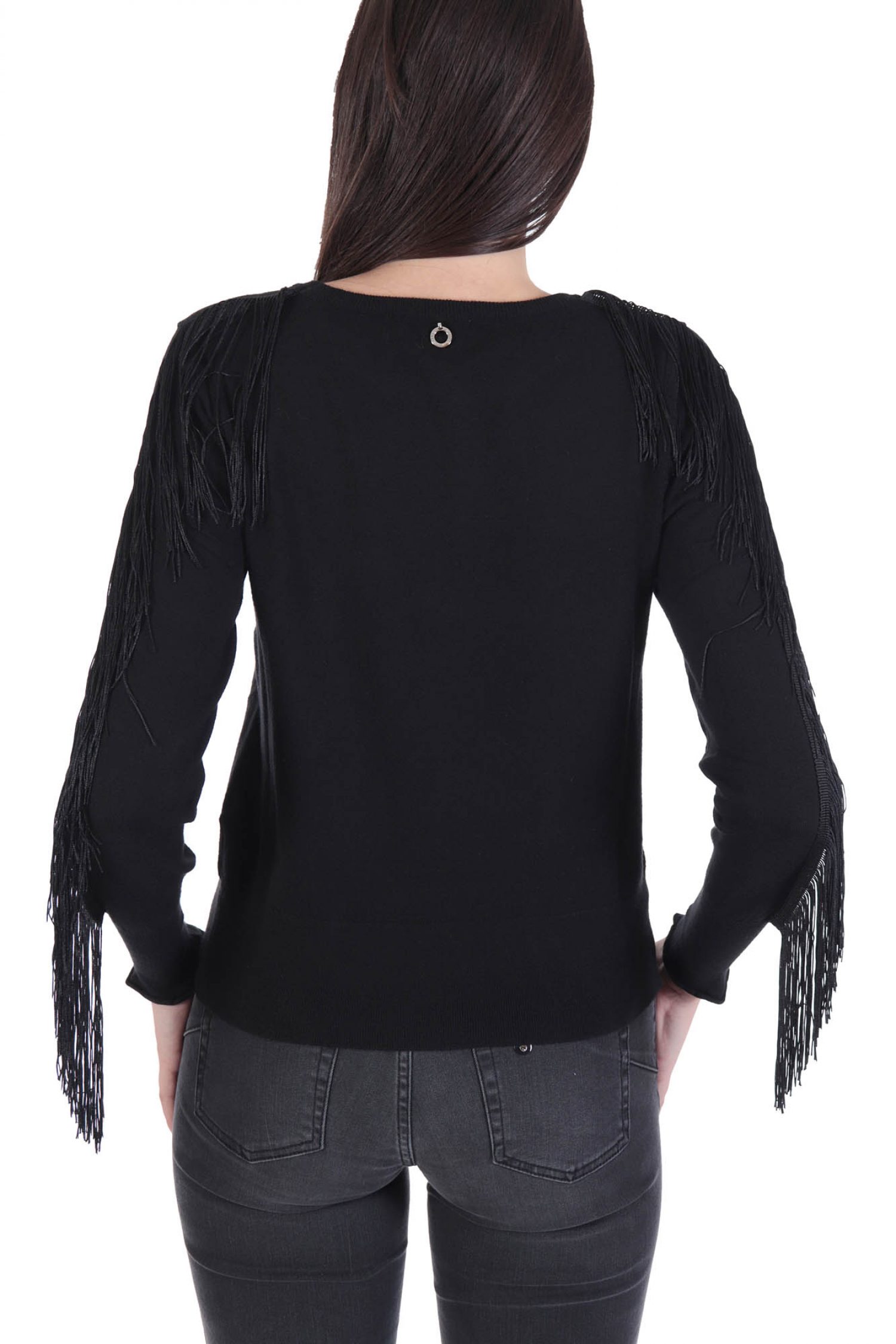 RELISH ΠΛΕΚΤΟ ΛΑΙΜΟΚΟΨΗ GINNY MAGLIA ΚΡΟΣΙΑ ΜΑΥΡΟ