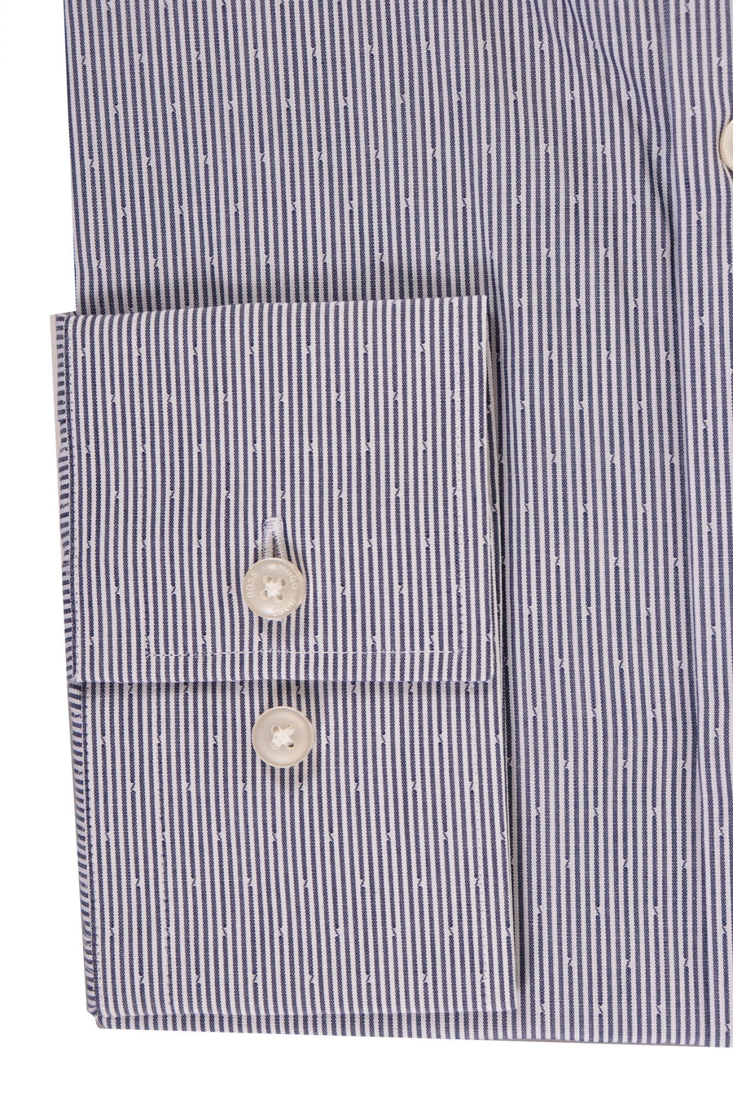 BOSS ΠΟΥΚΑΜΙΣΟ ΡΙΓΕ ΣΧΕΔΙΑΣΤΟ SLIM FIT JASON ΜΠΛΕ