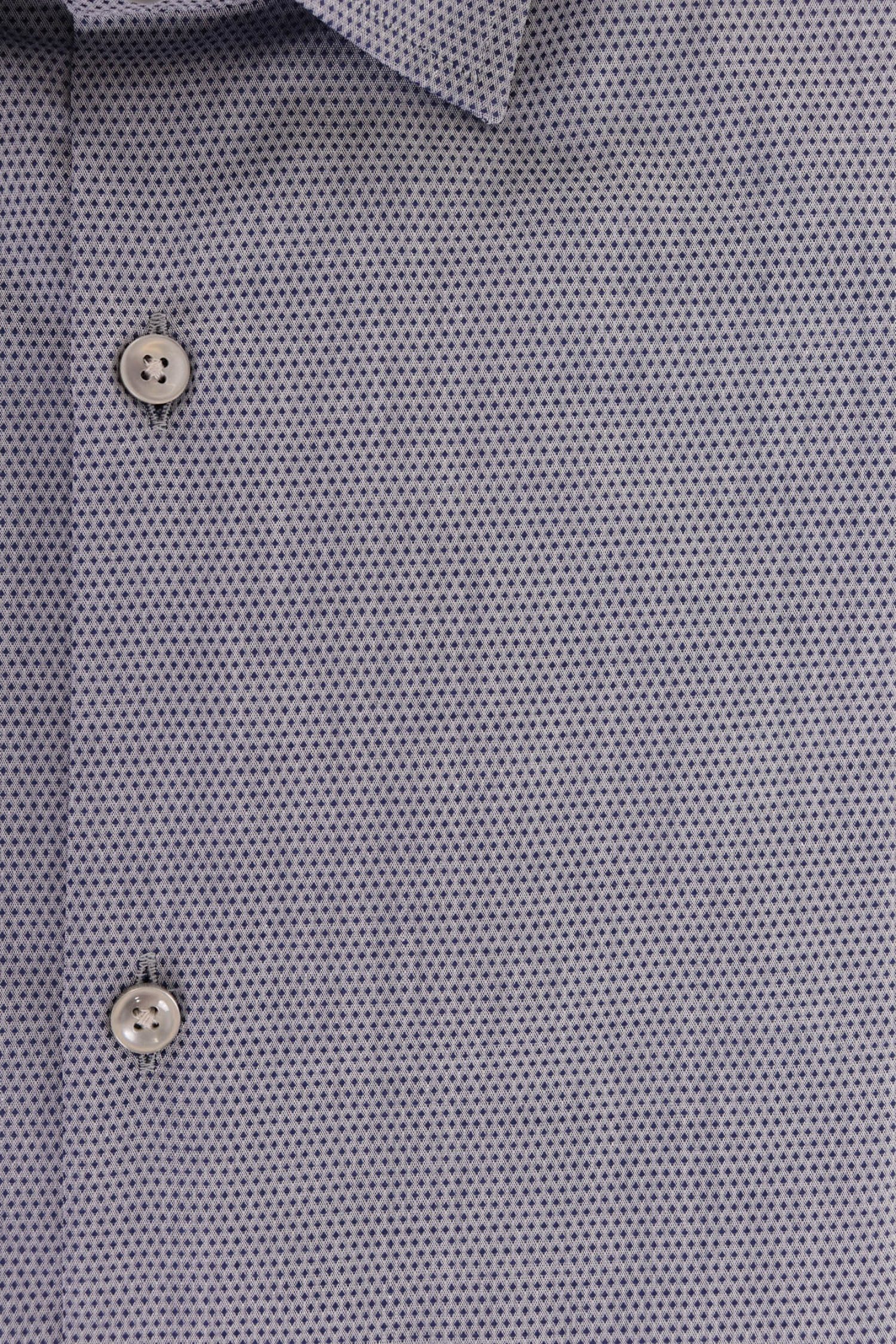 BOSS ΠΟΥΚΑΜΙΣΟ ΜΙΚΡΟΣΧΕΔΙΟ SLIM FIT JENNO ΜΠΛΕ