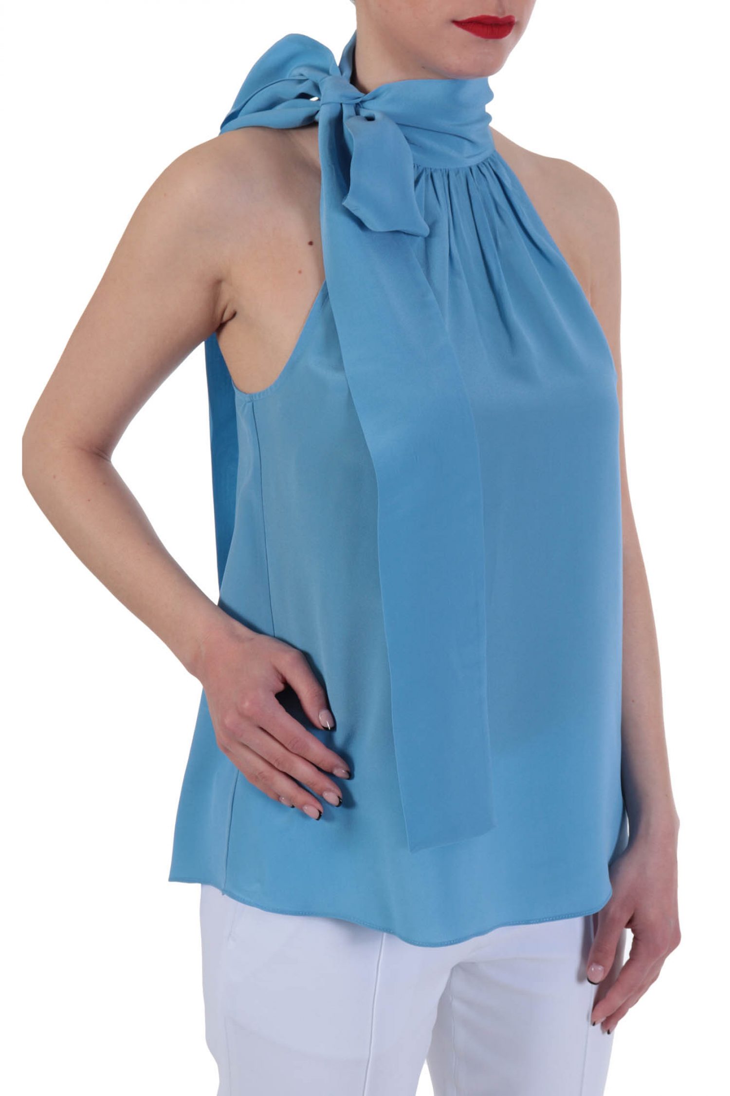 MICHAEL KORS TOP ΠΑΡΤΟΥΣ ΩΜΟΥΣ ΔΕΣΙΜΟ ΛΑΙΜΟ ΣΙΕΛ φωτογραφία