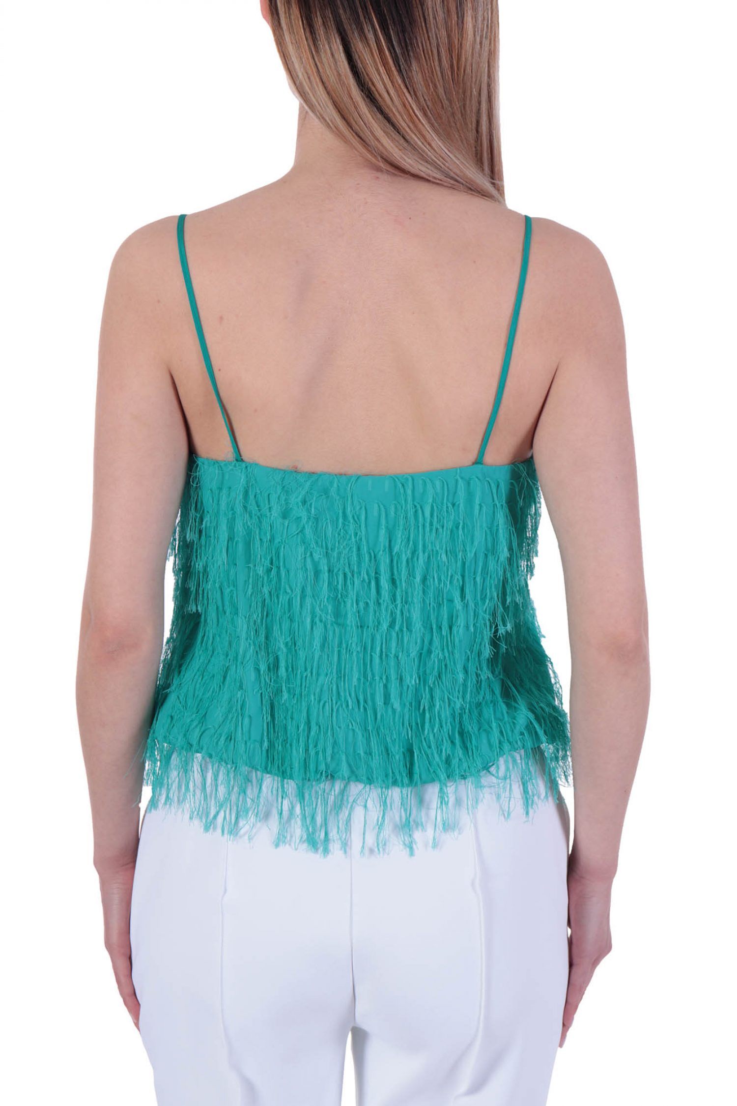 PINKO TOP SFARZOZO ΤΙΡΑΝΤΑ ΚΡΟΣΣΙΑ ΠΡΑΣΙΝΟ φωτογραφία