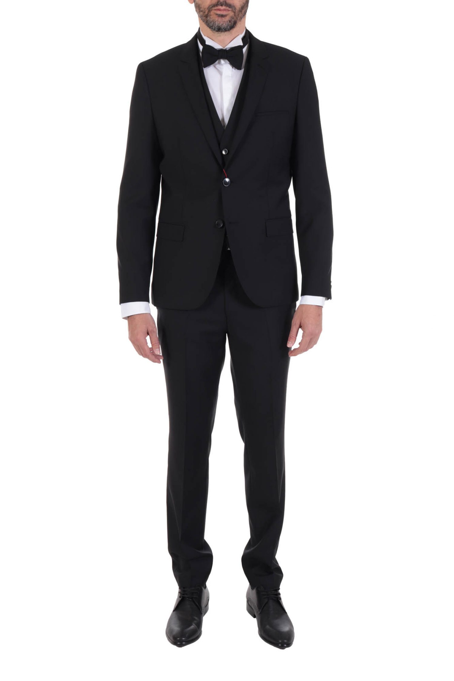 HUGO ΠΑΝΤΕΛΟΝΙ ΚΟΣΤΟΥΜΙΟΥ EXTRA SLIM FIT HESTEN204 ΜΑΥΡΟ