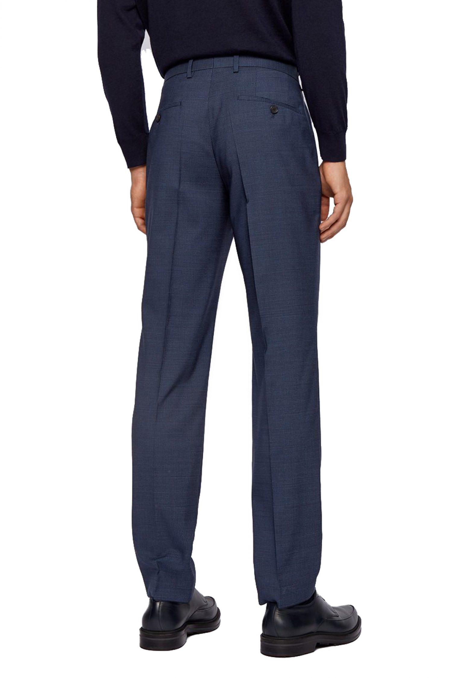 BOSS ΠΑΝΤΕΛΟΝΙ ΚΟΣΤΟΥΜΙΟΥ GENIUS5 SLIM FIT ΚΑΡΩ ΜΠΛΕ φωτογραφία