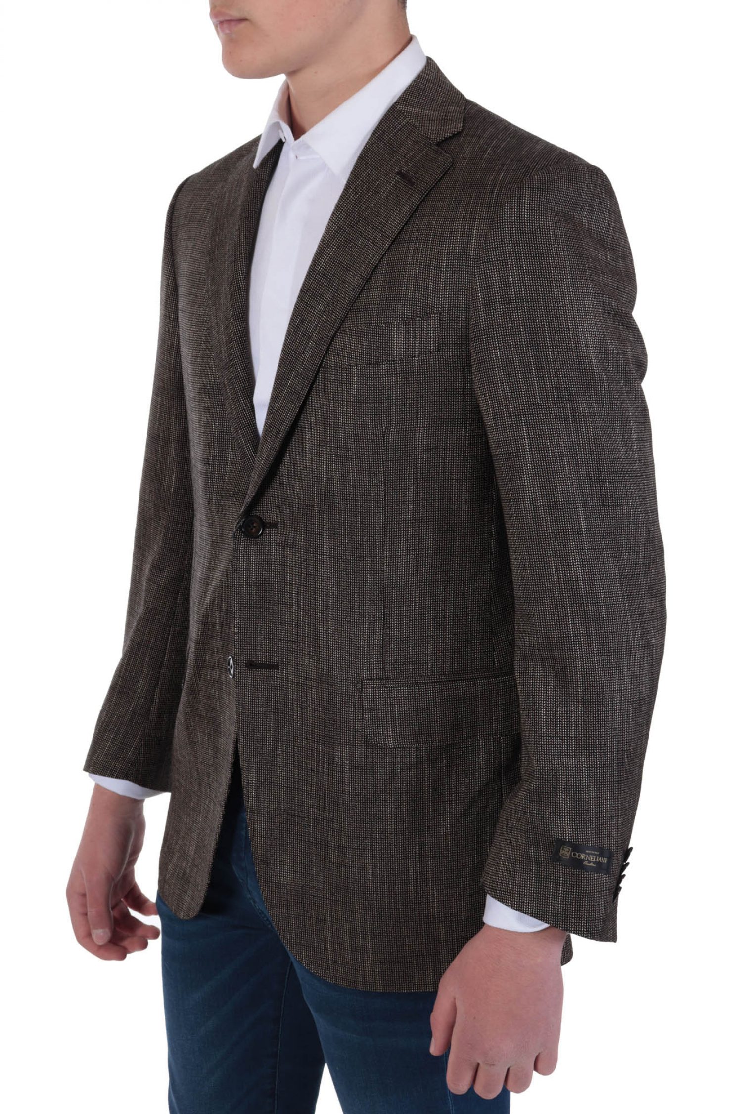 CORNELIANI ΣΑΚΑΚΙ ΔΙΚΟΥΜΠΟ ΨΑΡΟΚΟΚΚΑΛΟ ΓΚΡΙ-ΜΑΥΡΟ