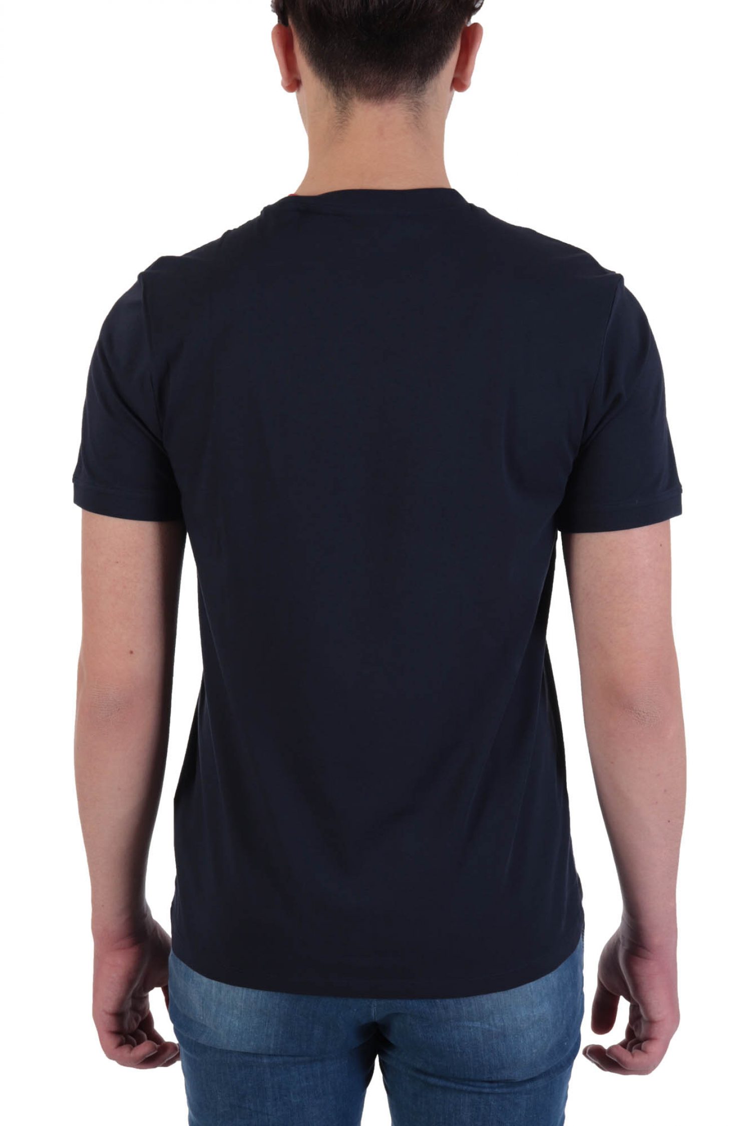 HUGO T-SHIRT DIRAGOLINO212 LOGO ΜΠΛΕ