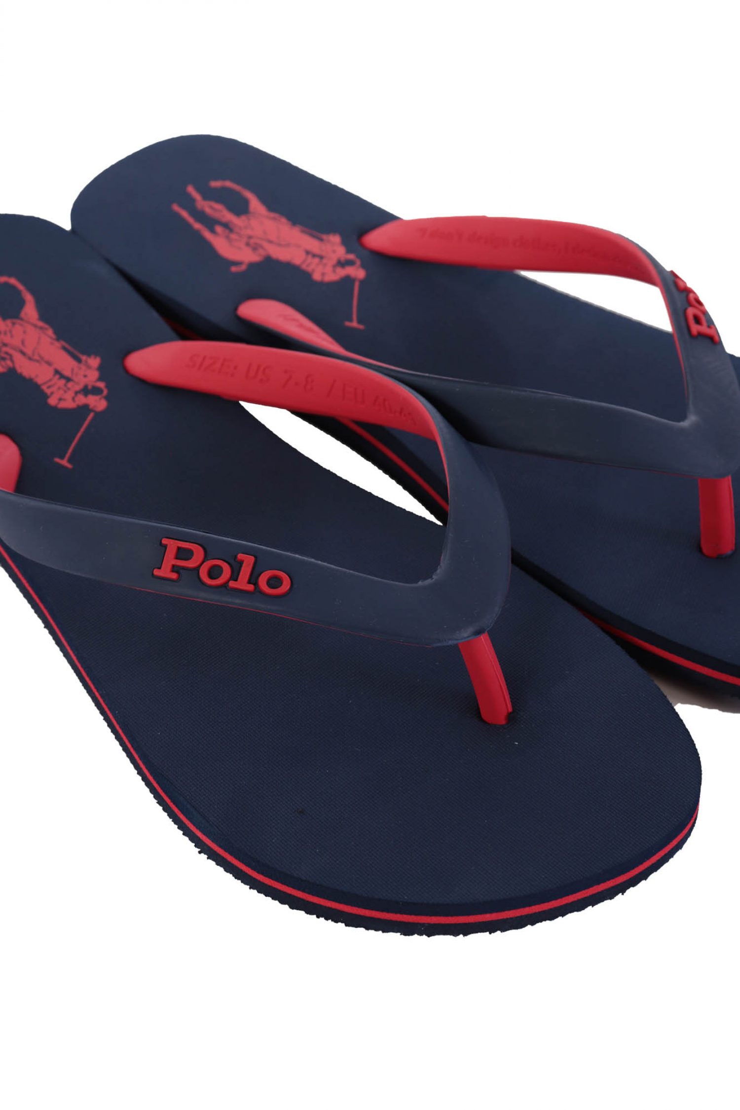RALPH LAUREN ΠΑΝΤΟΦΛΑ ΘΑΛΑΣΣΗΣ FLIP FLOP BOLT ΜΠΛΕ-ΚΟΚΚΙΝΟ φωτογραφία