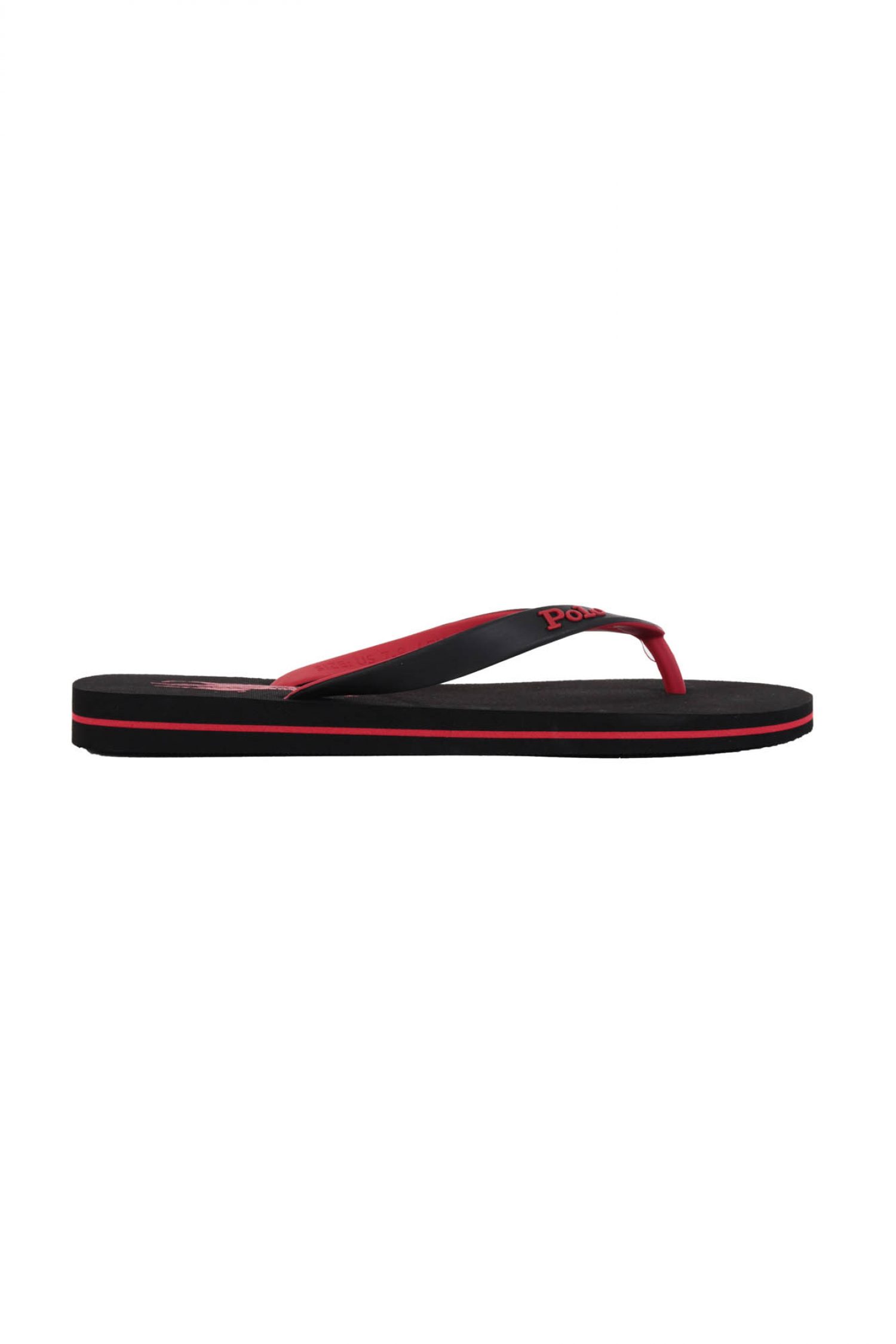 RALPH LAUREN ΠΑΝΤΟΦΛΑ ΘΑΛΑΣΣΗΣ FLIP FLOP BOLT ΜΑΥΡΟ-ΚΟΚΚΙΝΟ φωτογραφία
