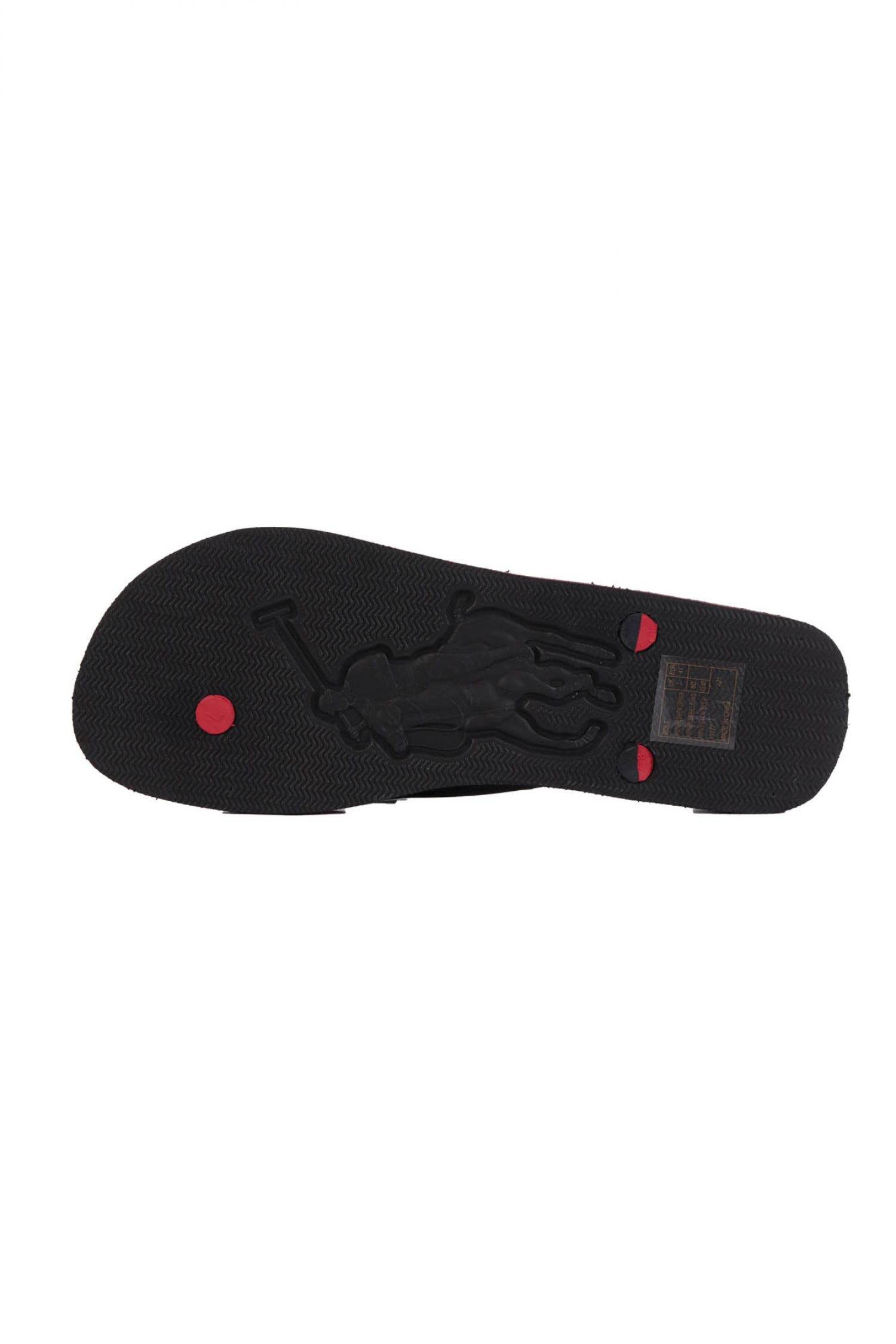 RALPH LAUREN ΠΑΝΤΟΦΛΑ ΘΑΛΑΣΣΗΣ FLIP FLOP BOLT ΜΑΥΡΟ-ΚΟΚΚΙΝΟ φωτογραφία