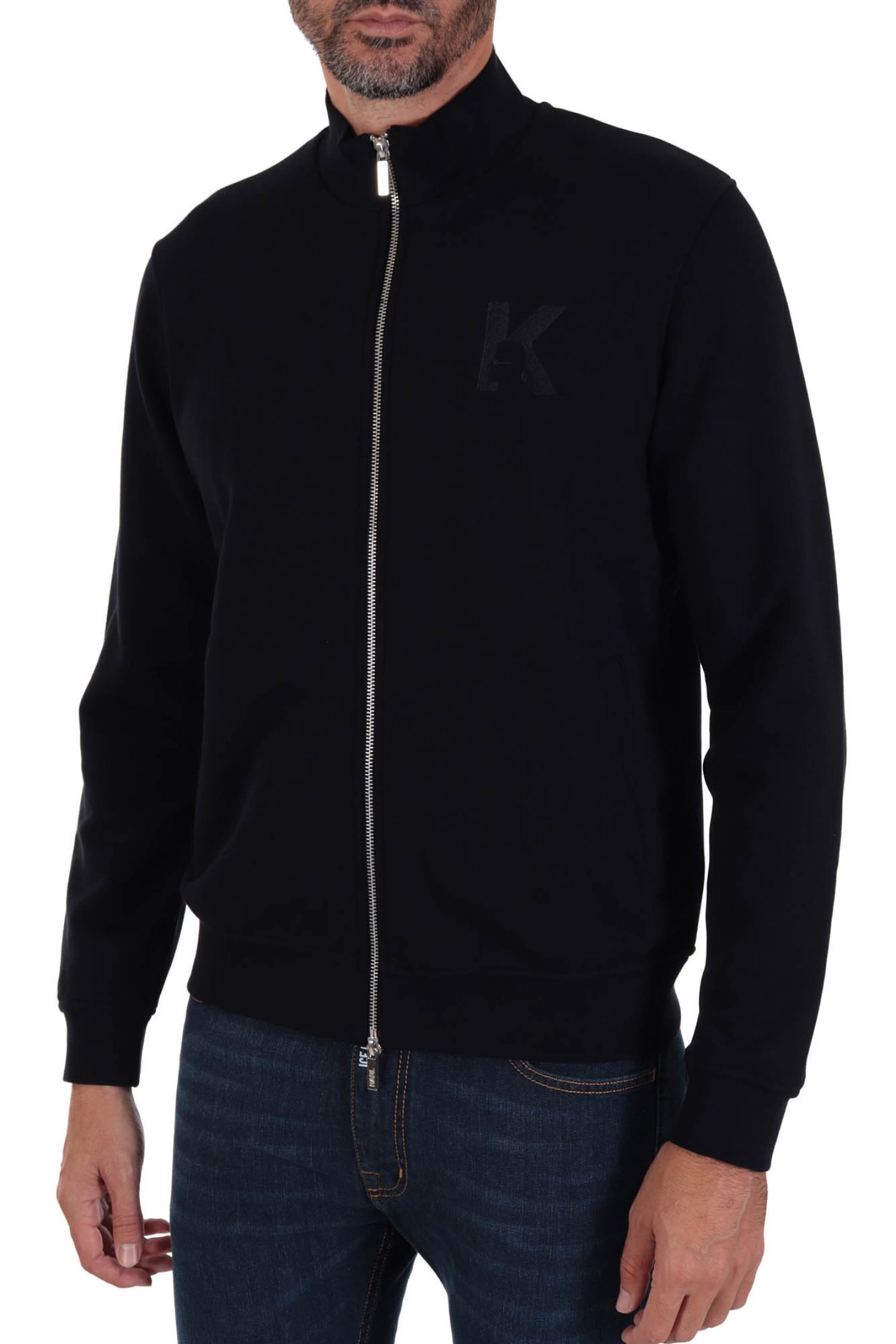 KARL LAGERFELD ΦΟΥΤΕΡ FULL ZIP LOGO ΜΠΛΕ φωτογραφία