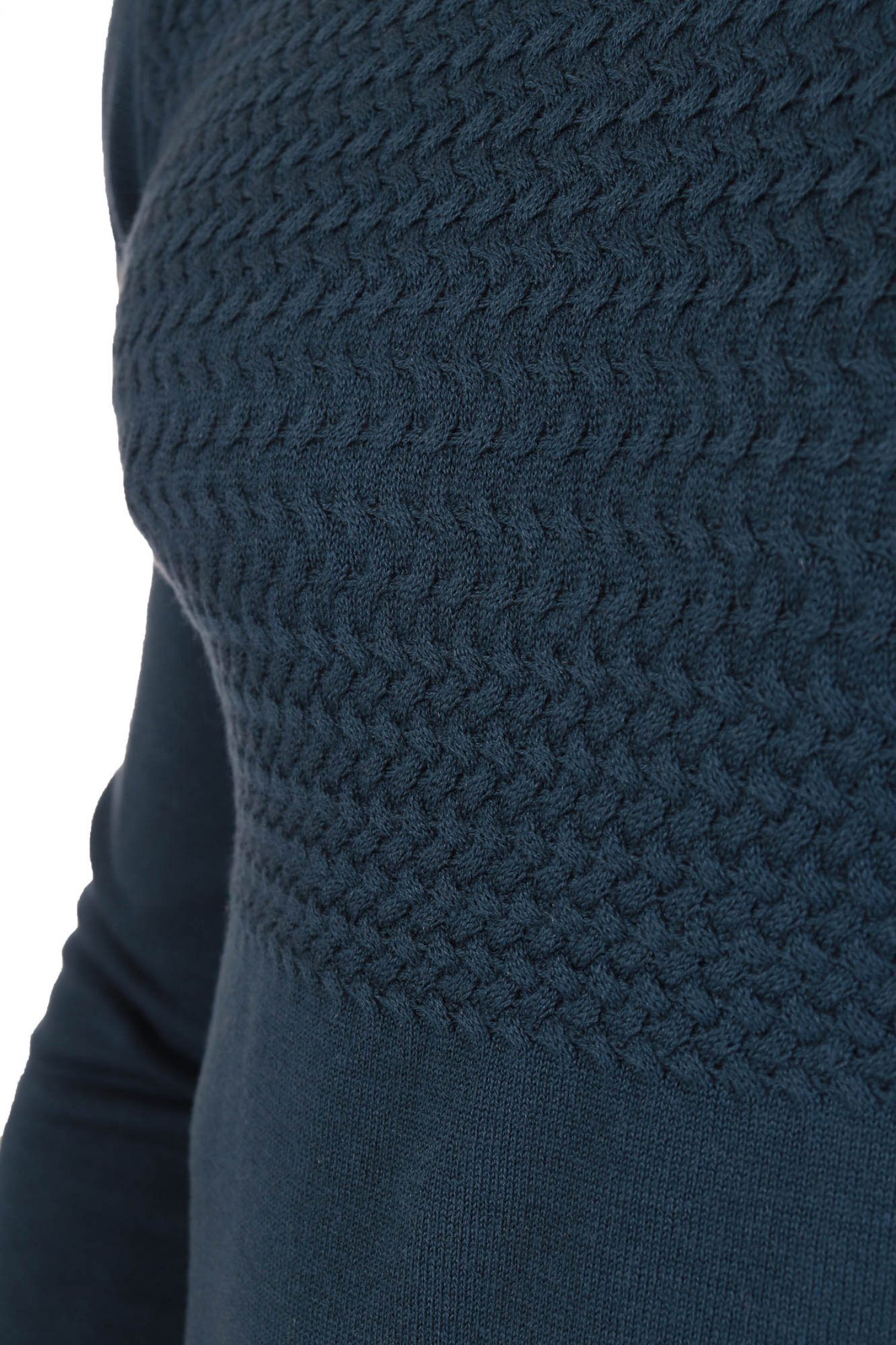 HUGO ΠΛΕΚΤΟ ROLLNECK SISEONO ΡΑΦ ΜΠΛΕ φωτογραφία