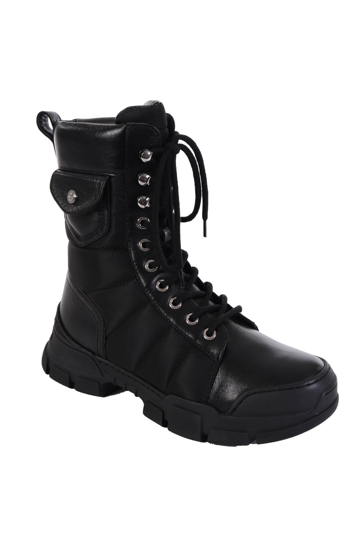 LOVE MOSCHINO ΠΑΠΟΥΤΣΙΑ SNEAKERD.TREK45 VIT ΜΑΥΡΟ