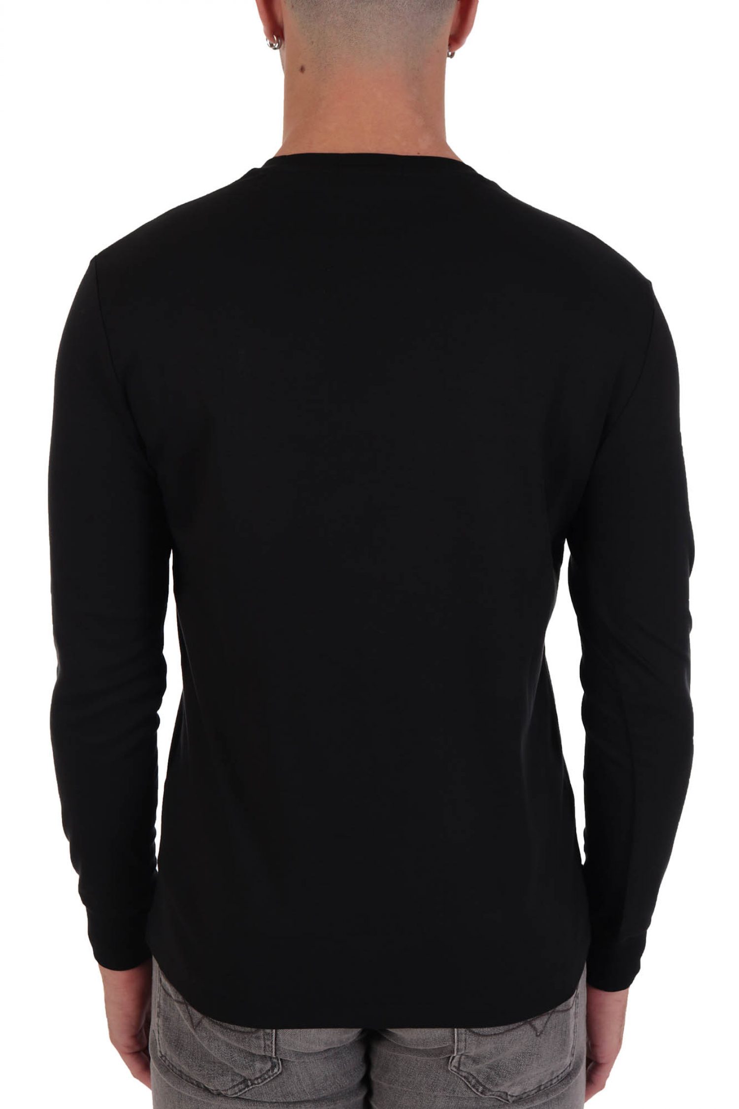 RALPH LAUREN T-SHIRT CUSTOM SLIM FIT ΜΑΥΡΟ φωτογραφία