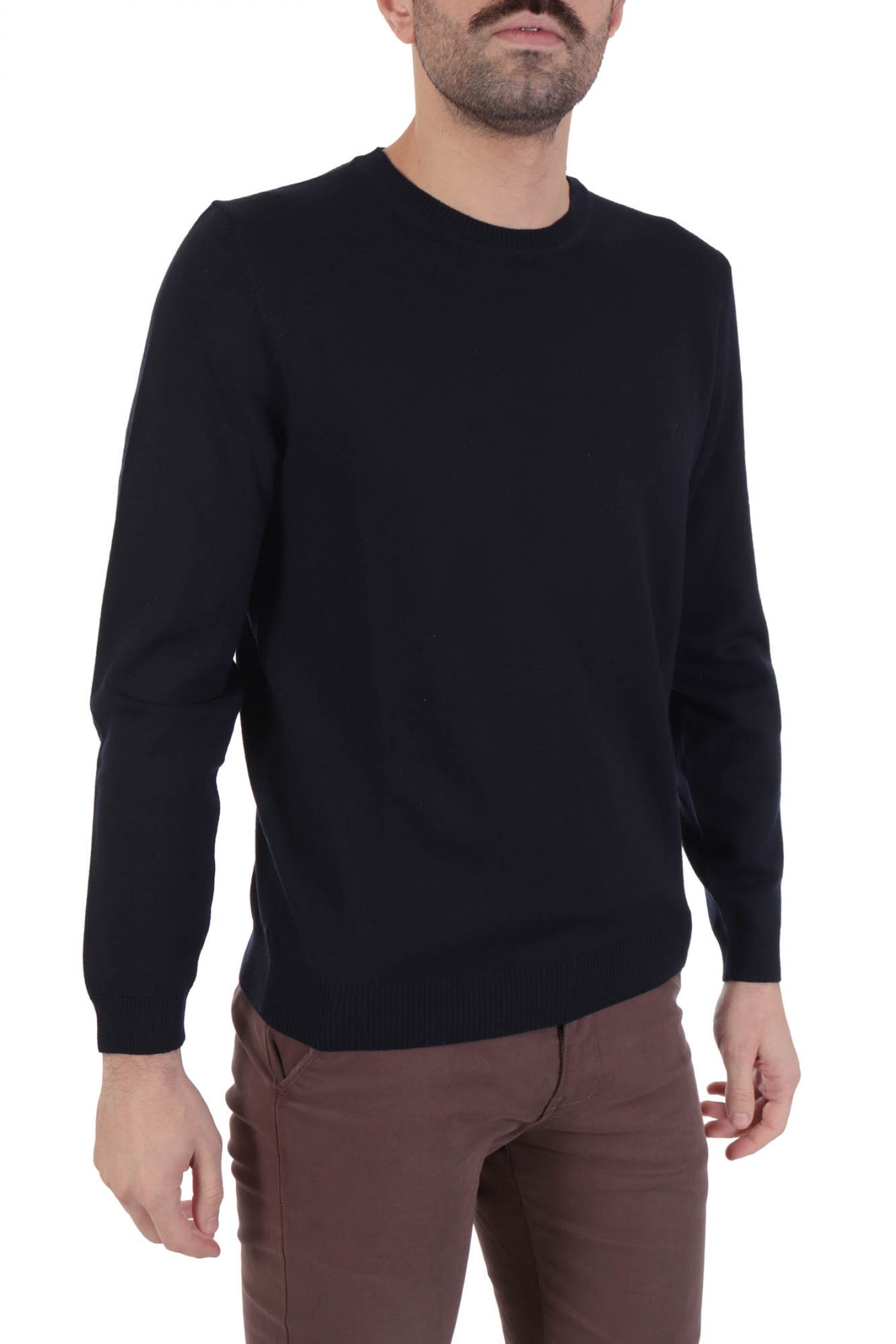 BOSS ΠΛΕΚΤΟ ΛΑΙΜΟΚΟΨΗ BAGRITTE REGULAR FIT ΜΠΛΕ φωτογραφία