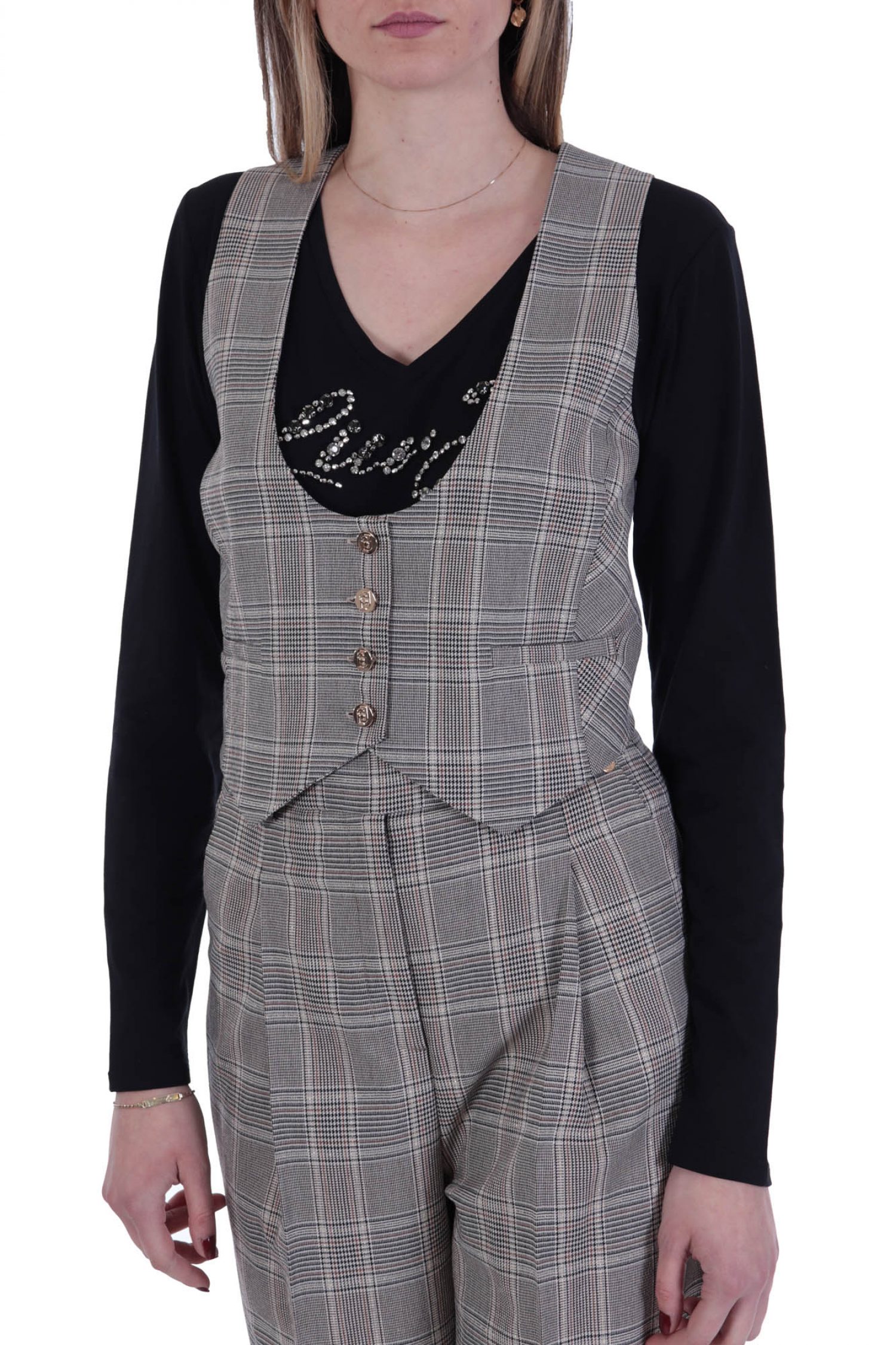 LIU-JO ΓΙΛΕΚΟ ΚΑΡΩ ΛΕΟΠΑΡ PRINT ΠΛΑΤΗ ΚΟΥΜΠΙΑ LOGO ΚΑΦΕ φωτογραφία