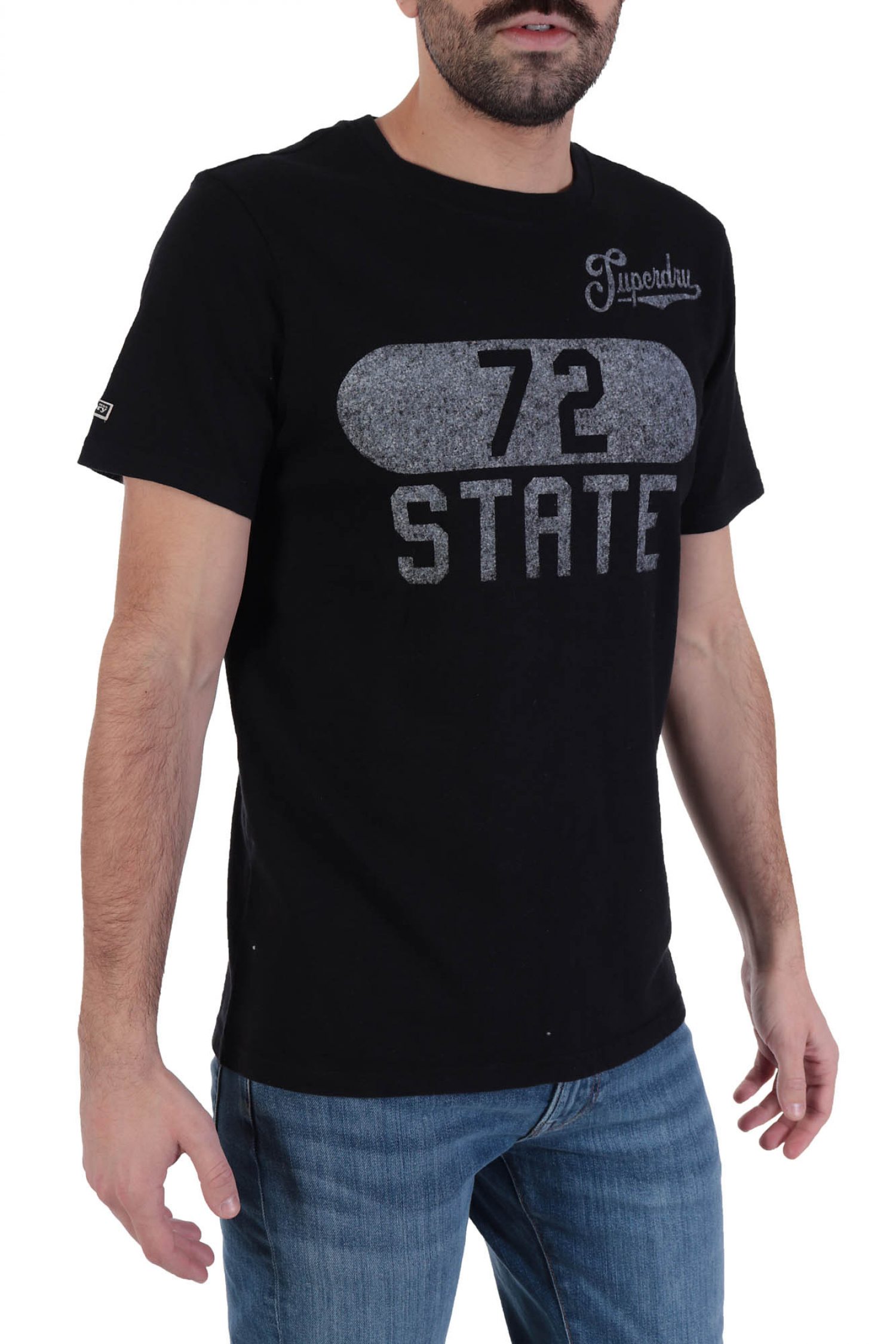 SUPERDRY T-SHIRT BLACK OUT TEE ΜΑΥΡΟ φωτογραφία