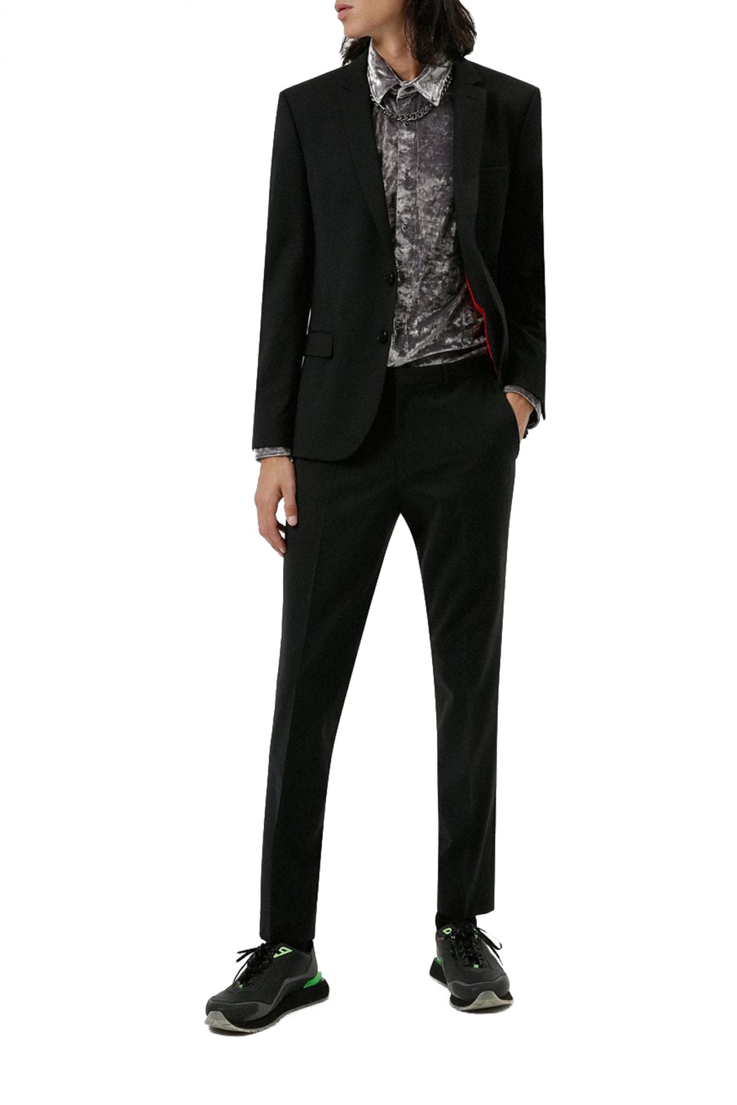 HUGO PERFORMANCE ΚΟΣΤΟΥΜΙ EXTRA SLIM FIT SUPER FLEX ART/HESTEN212X ΜΑΥΡΟ