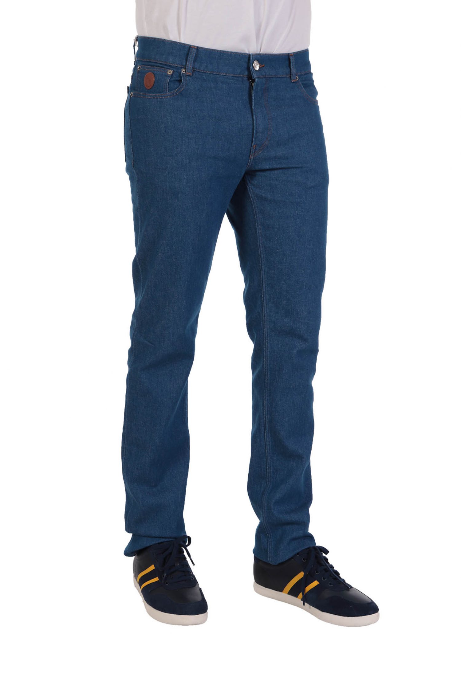TRUSSARDI JEANS ΠΑΝΤΕΛΟΝΙ JΕΑΝS 370 CLOSE SLIM TAPERED FIT ΜΠΛΕ