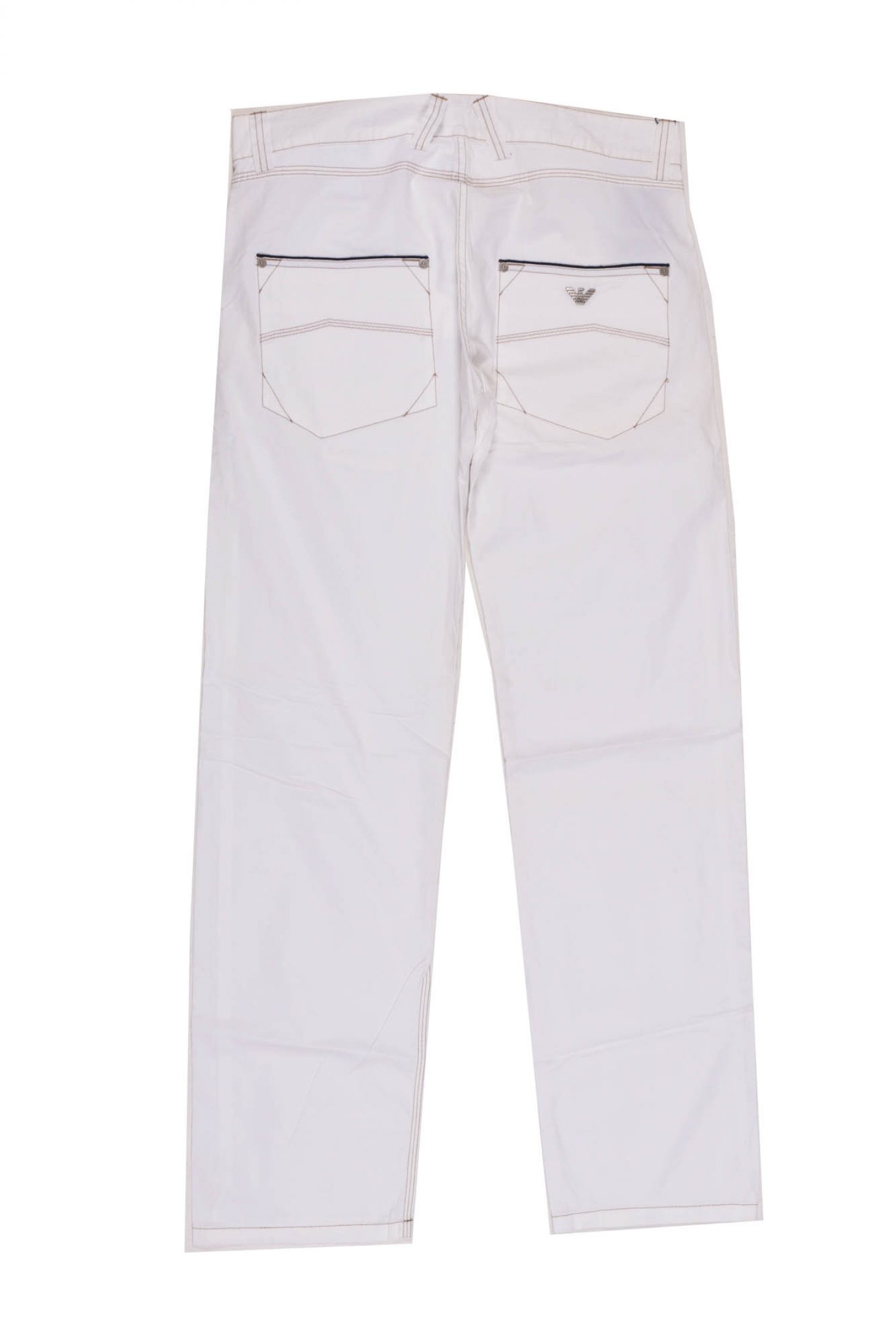 ARMANI JEANS ΠΑΝΤΕΛΟΝΙ ΧΡΥΣΗ ΡΑΦΗ ΛΕΥΚΟ