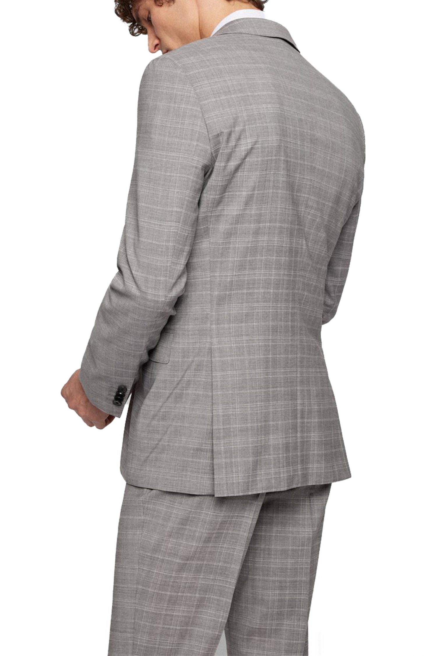 BOSS ΚΟΣΤΟΥΜΙ ΚΑΡΩ ΜΕ ΓΙΛΕΚΟ SLIM FIT H-HUGE-3PCS-222 ΓΚΡΙ φωτογραφία