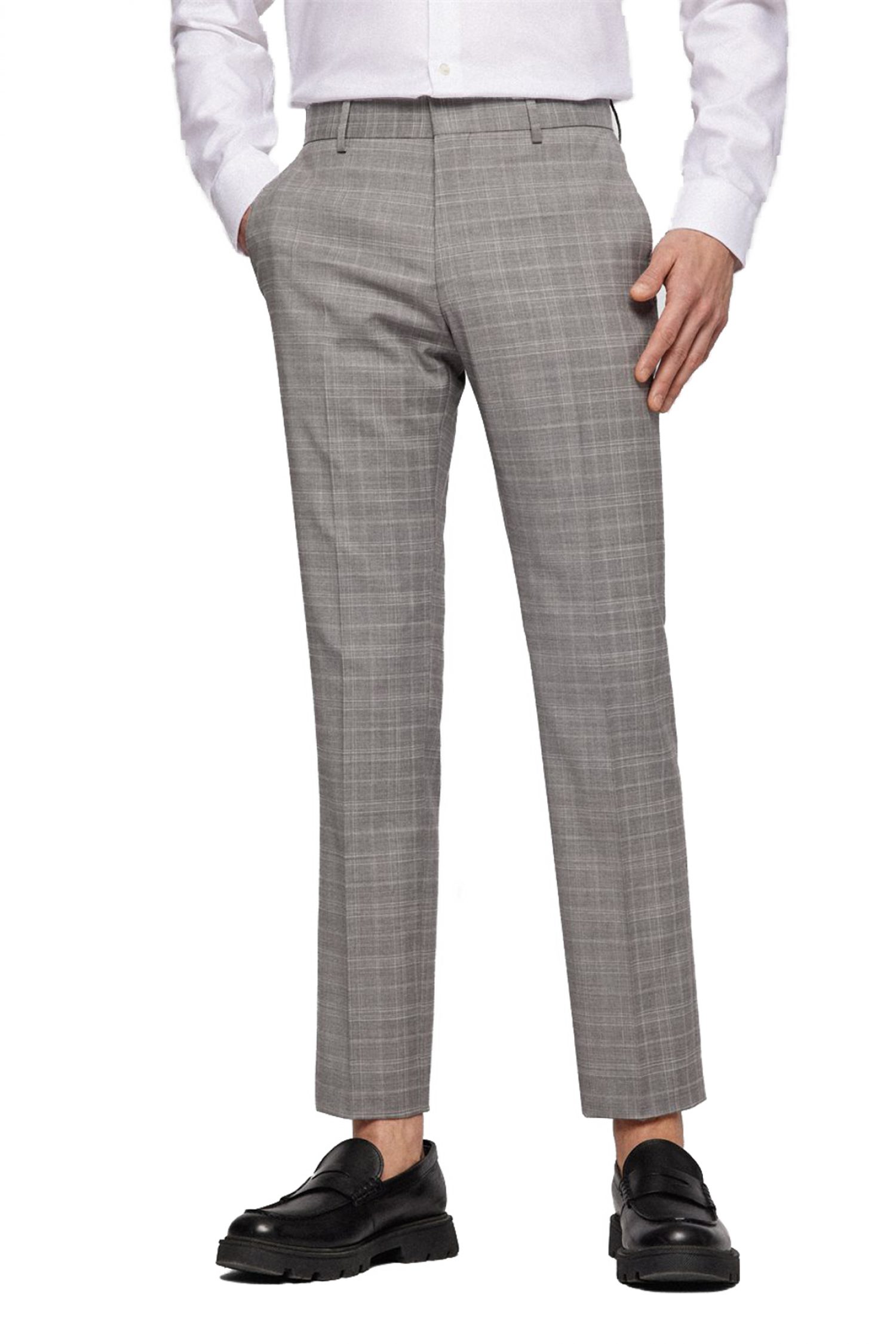 BOSS ΚΟΣΤΟΥΜΙ ΚΑΡΩ ΜΕ ΓΙΛΕΚΟ SLIM FIT H-HUGE-3PCS-222 ΓΚΡΙ φωτογραφία