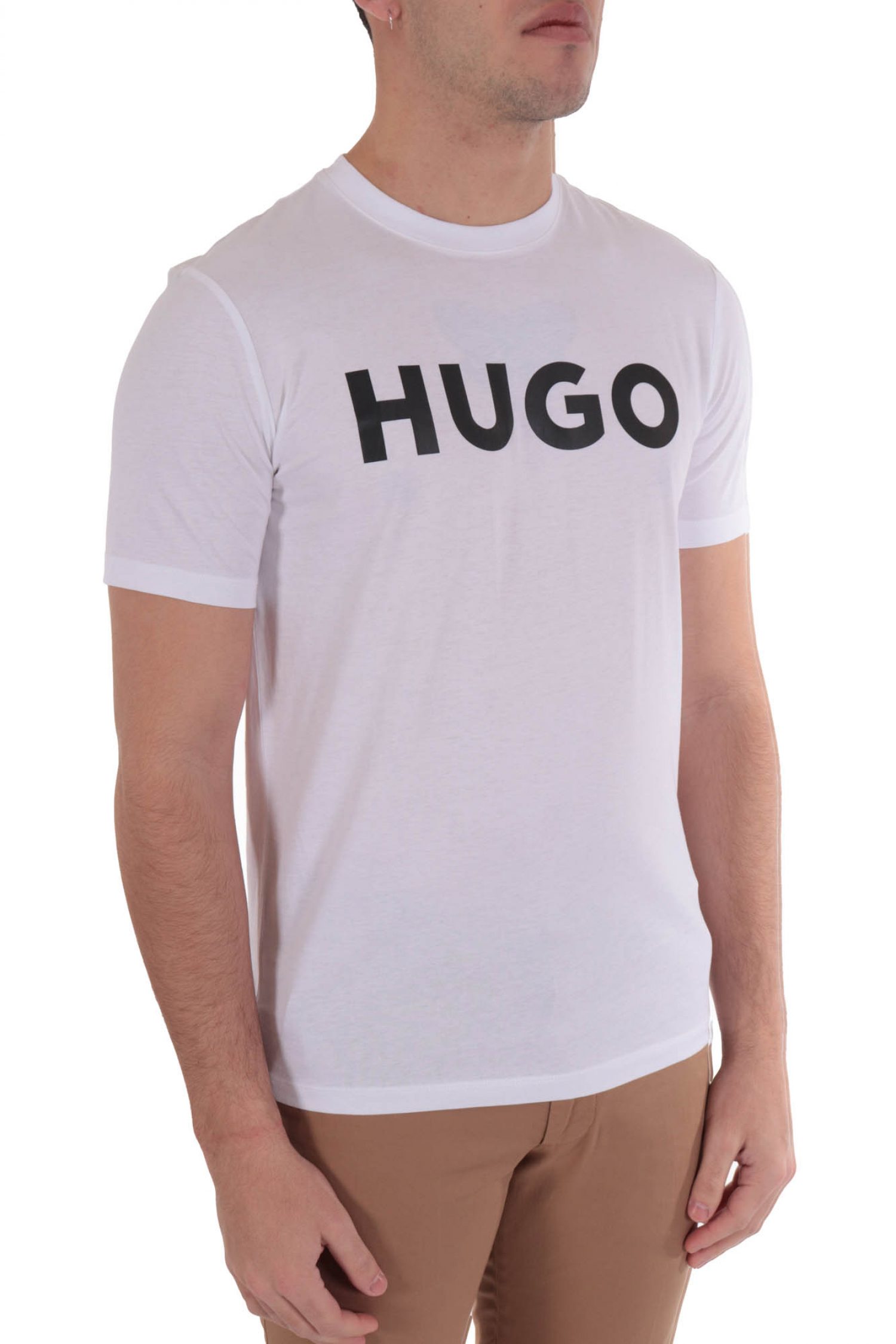 HUGO T-SHIRT DULIVIO ΛΕΥΚΟ