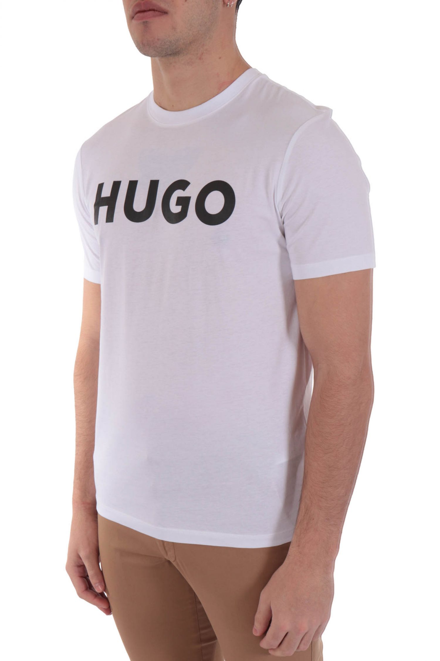 HUGO T-SHIRT DULIVIO ΛΕΥΚΟ