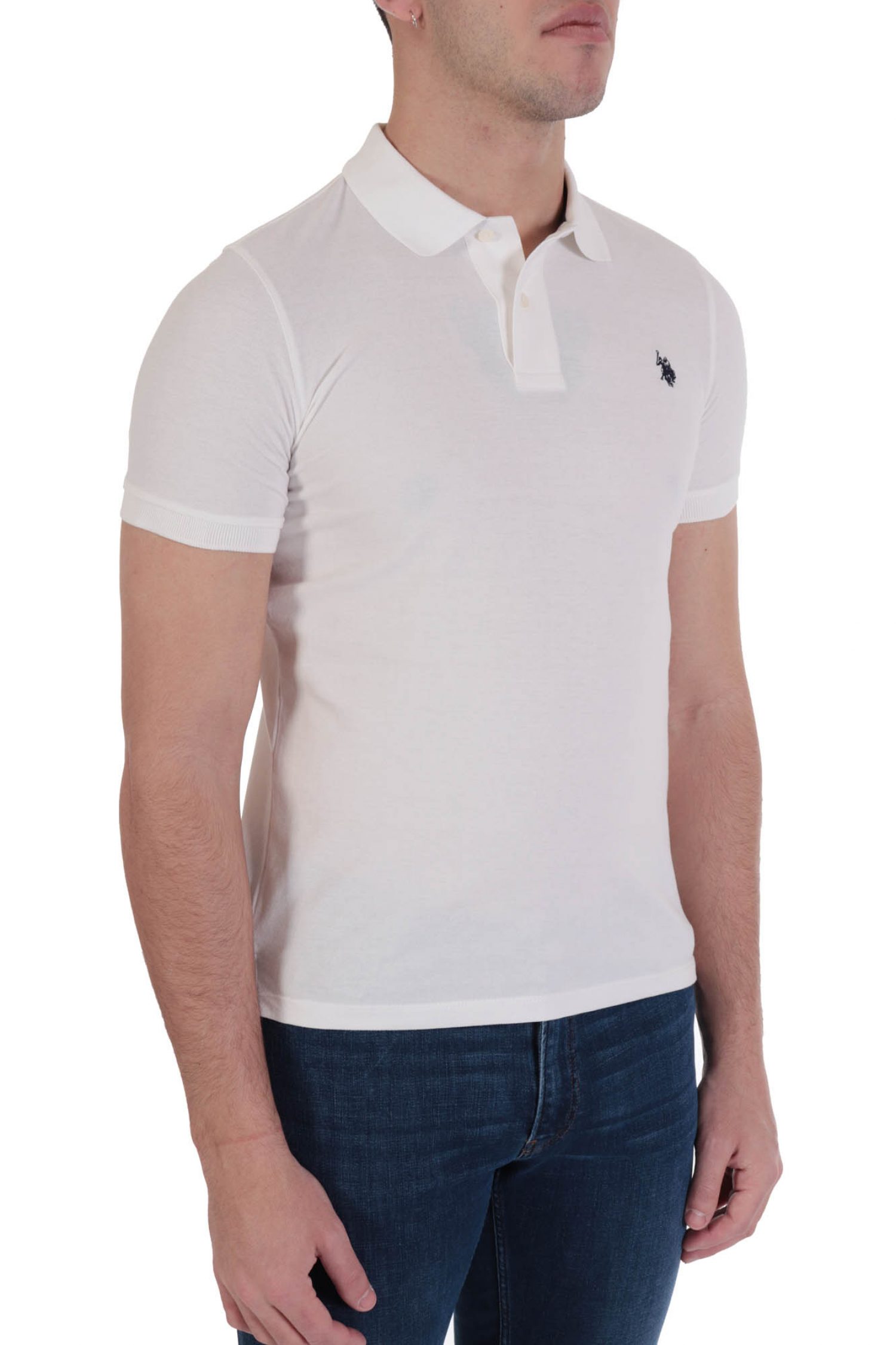 U.S. POLO ASSN POLO KING LOGO ΛΕΥΚΟ