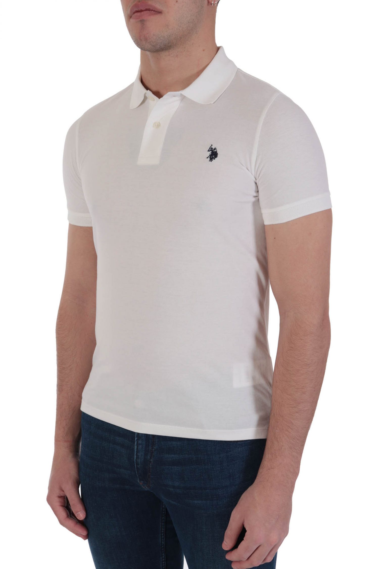 U.S. POLO ASSN POLO KING LOGO ΛΕΥΚΟ