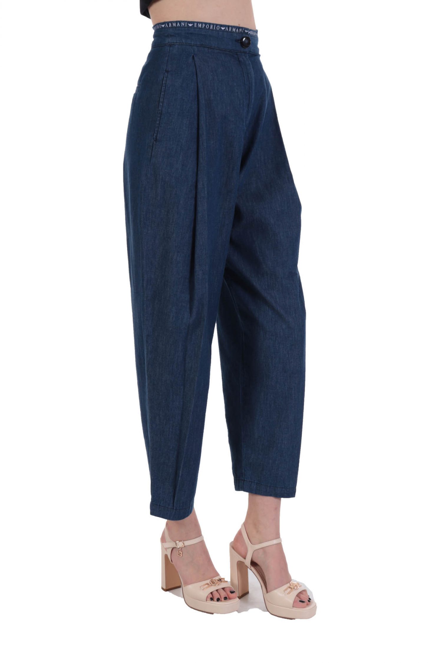 EMPORIO ARMANI ΠΑΝΤΕΛΟΝΑ JEANS LOGO ΜΕΣΗ ΠΙΕΤΕΣ ΤΣΕΠΗ ΜΠΛΕ