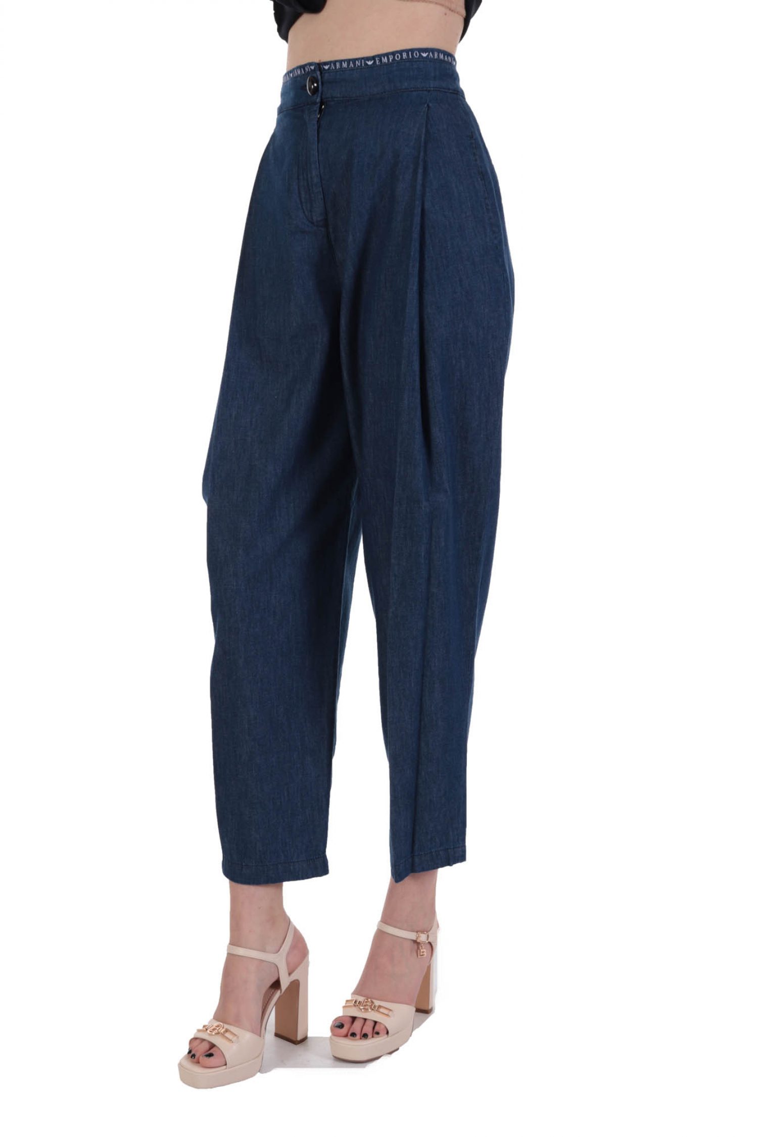 EMPORIO ARMANI ΠΑΝΤΕΛΟΝΑ JEANS LOGO ΜΕΣΗ ΠΙΕΤΕΣ ΤΣΕΠΗ ΜΠΛΕ