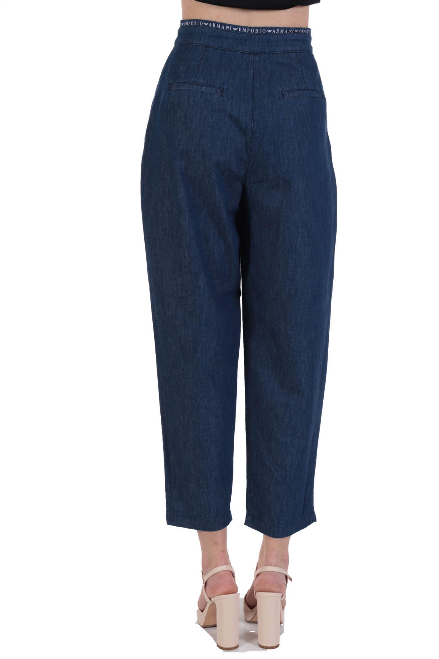 EMPORIO ARMANI ΠΑΝΤΕΛΟΝΑ JEANS LOGO ΜΕΣΗ ΠΙΕΤΕΣ ΤΣΕΠΗ ΜΠΛΕ