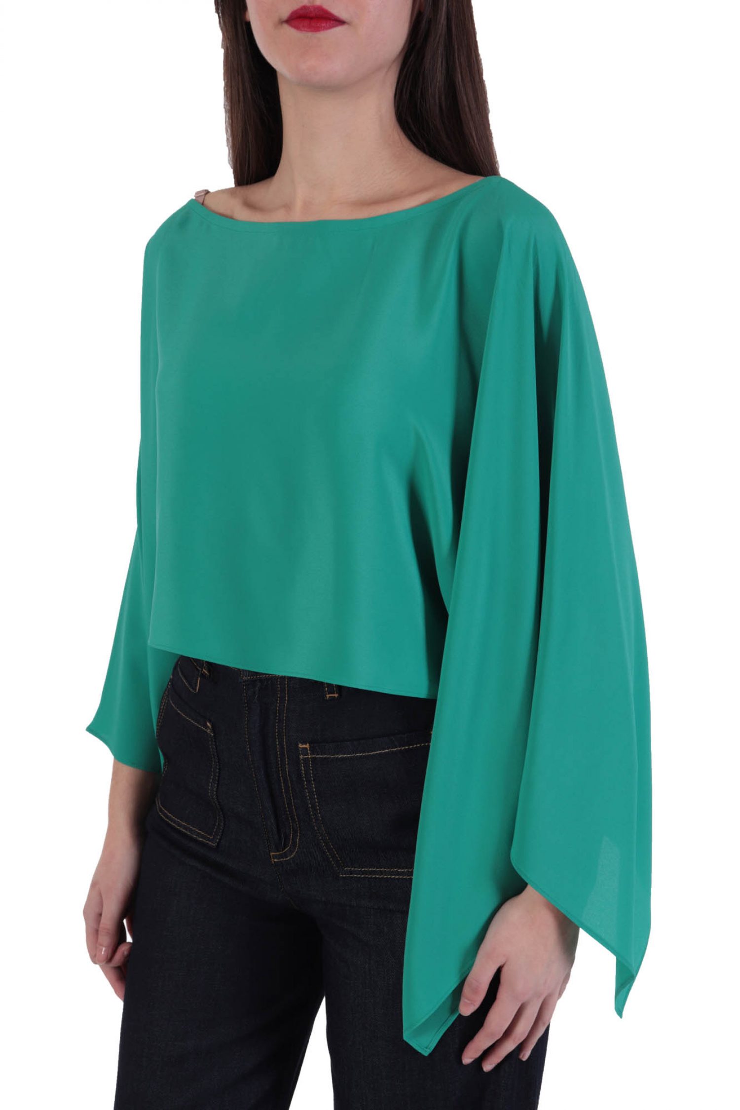 MARELLA ΤΟΥΝΙΚ FULMINE CROP ΠΡΑΣΙΝΟ