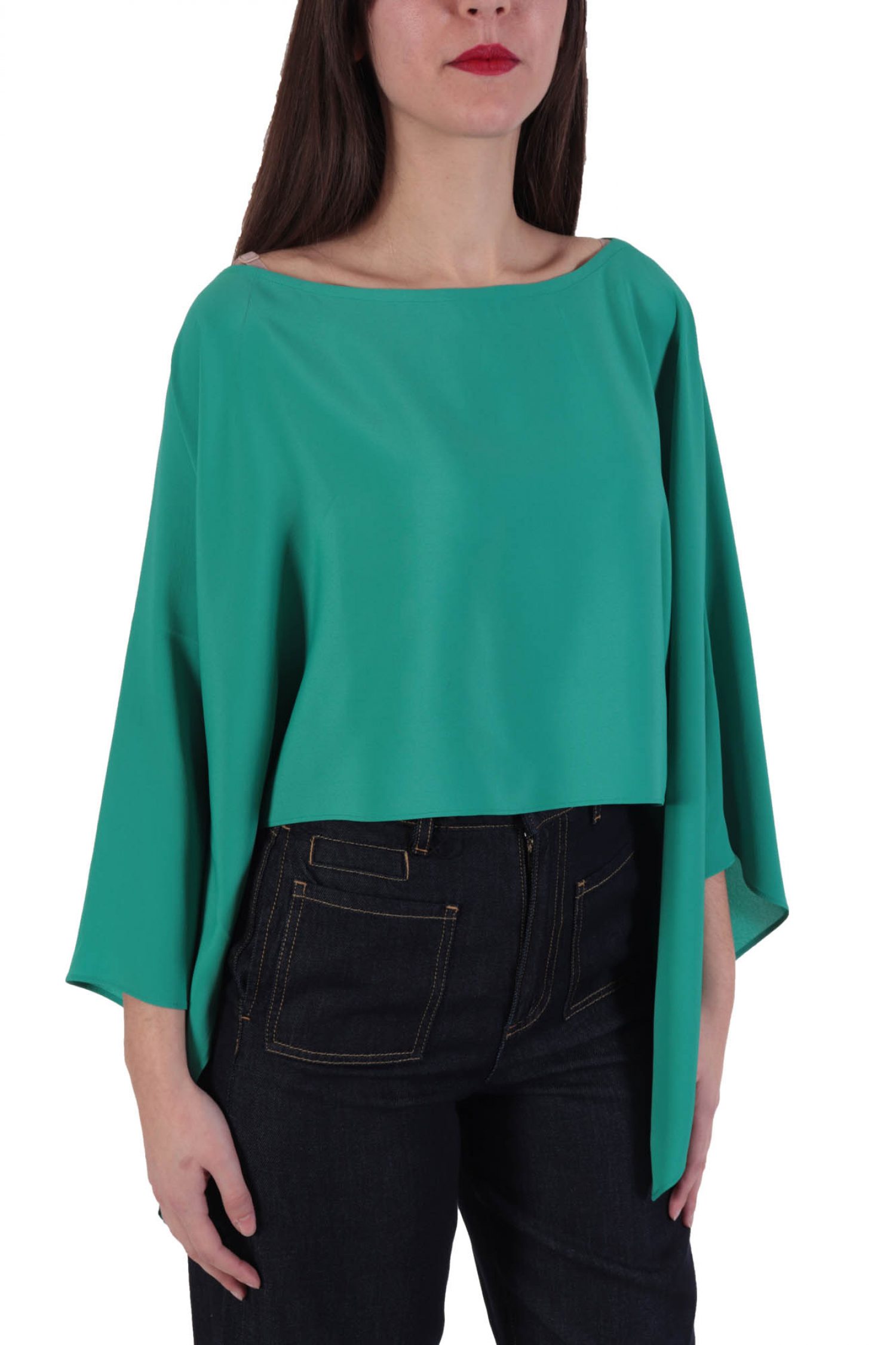 MARELLA ΤΟΥΝΙΚ FULMINE CROP ΠΡΑΣΙΝΟ