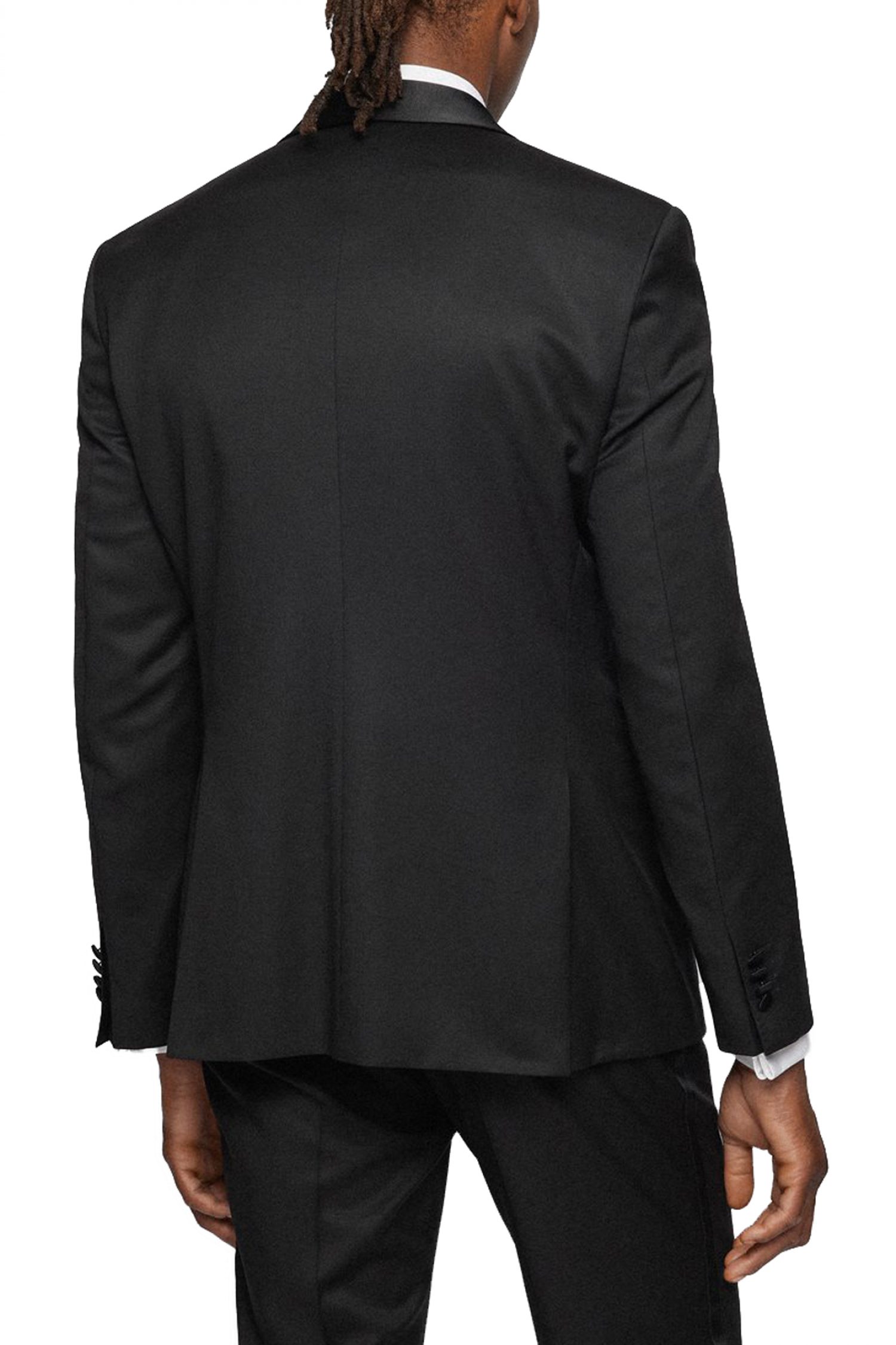 BOSS ΣΑΚΑΚΙ SMOKIN SUPER 120 REGULAR FIT H-JECKSON-TUX-S-B1 ΜΑΥΡΟ φωτογραφία