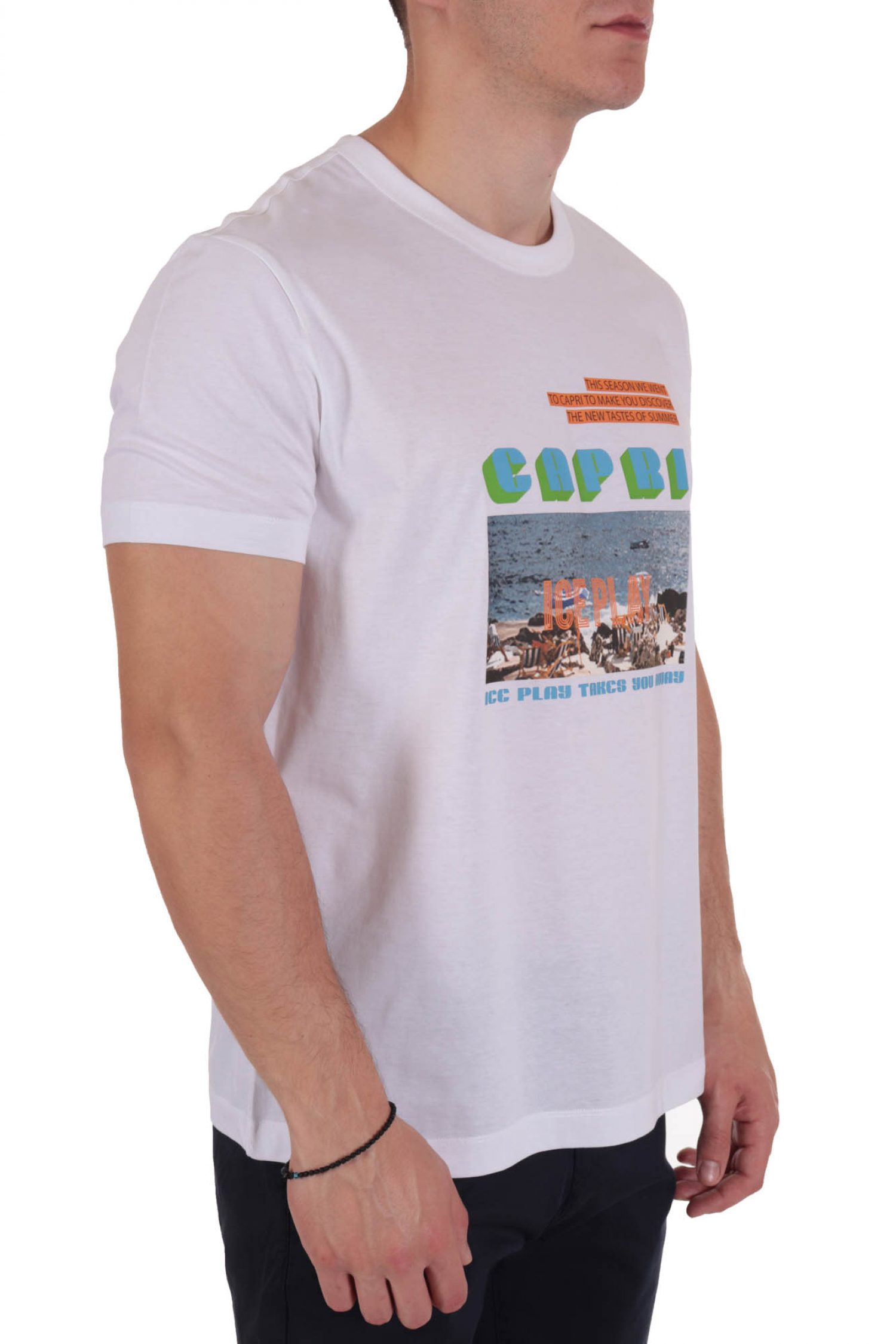 ICE PLAY T-SHIRT LOGO CAPRI "70" ΛΕΥΚΟ
