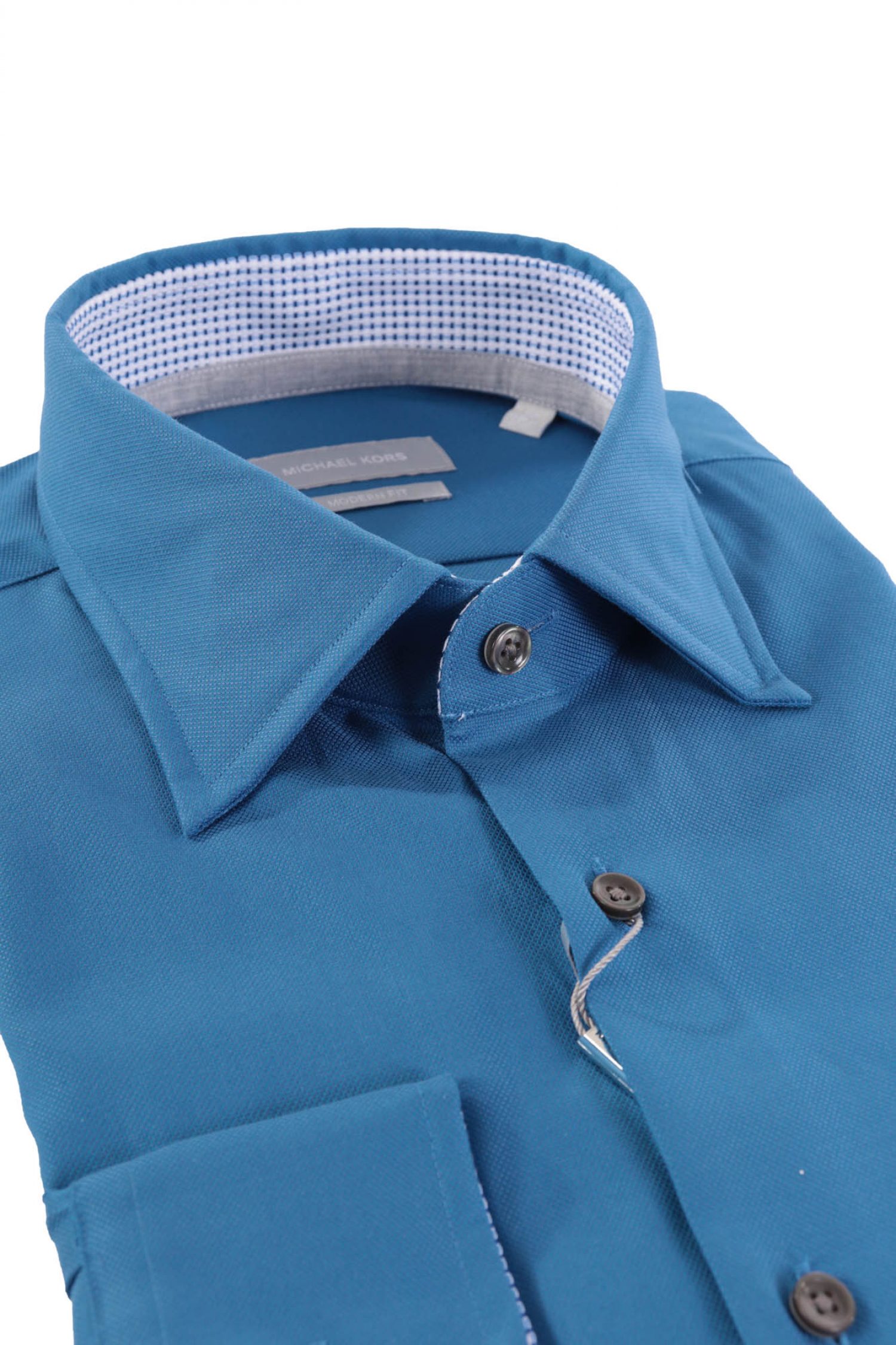 MICHAEL KORS ΠΟΥΚΑΜΙΣΟ 2PLY MODERN FIT ΡΟΥΑ ΜΠΛΕ φωτογραφία