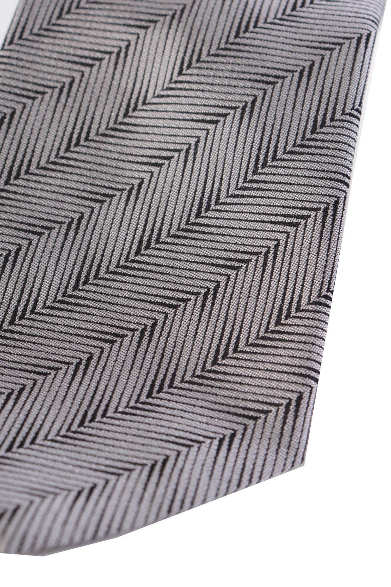 ARMANI COLLEZIONI ΓΡΑΒΑΤΑ 7.5 CM ΣΧΕΔΙΑΣΤΗ ΜΑΥΡΟ-ΓΚΡΙ φωτογραφία