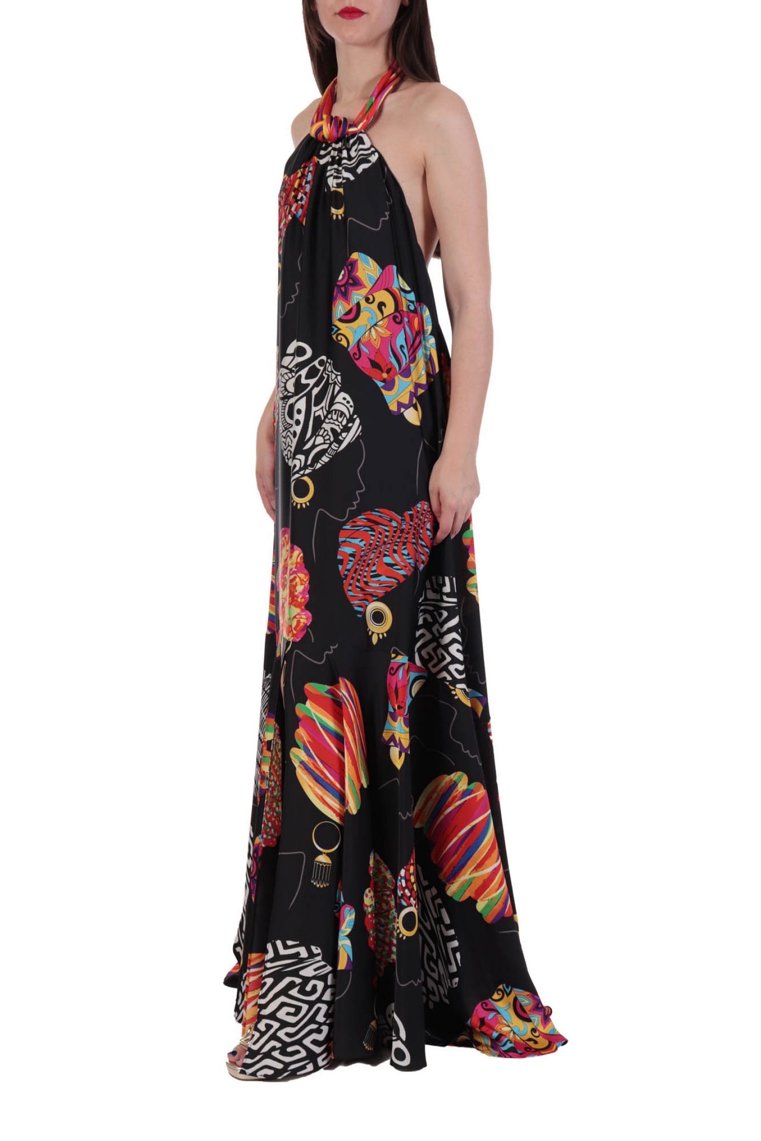 TWINS FANTASY ΦΟΡΕΜΑ ΜΑΚΡΥ ΣΧΕΔΙΑ ΠΟΛΥΧΡΩΜΑ ΒΟΛΑΝ ΤΕΛΕΙΩΜΑ MAYΡΟ