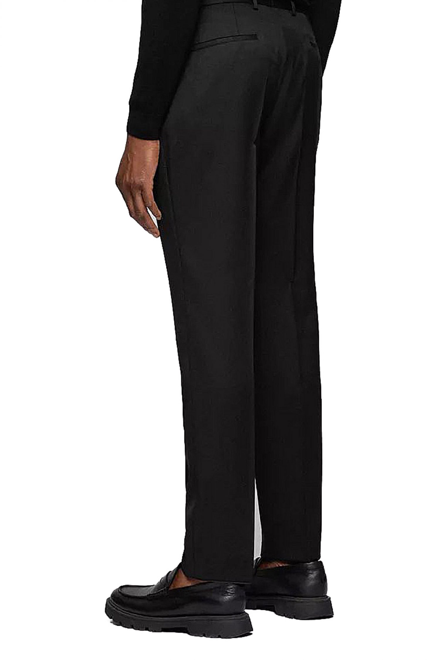 BOSS ΠΑΝΤΕΛΟΝΙ ΚΟΣΤΟΥΜΙΟΥ SLIM FIT HUGE-GENIUS-B1 ΜΑΥΡΟ