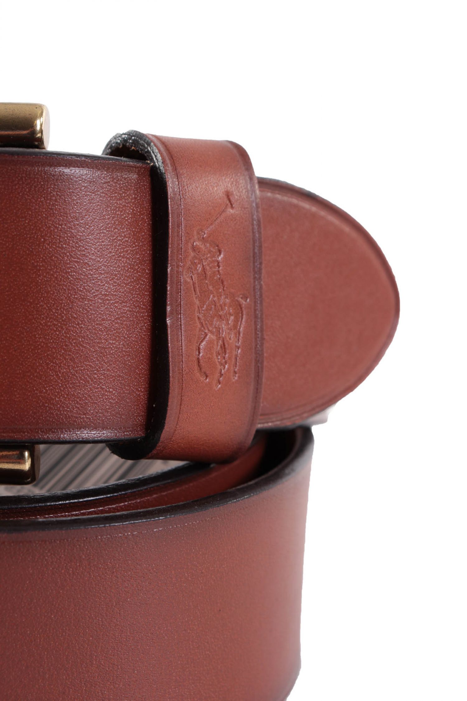 RALPH LAUREN ΖΩΝΗ ΔΕΡΜΑ ΚΑΦΕ φωτογραφία