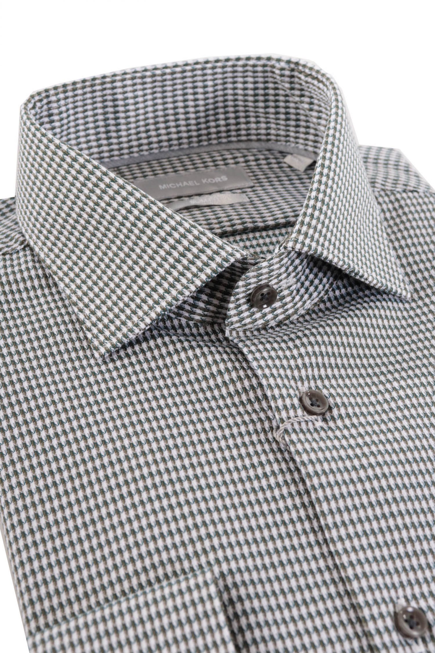 MICHAEL KORS ΠΟΥΚΑΜΙΣΟ MULTI DOBBY SLIM FIT ΠΡΑΣΙΝΟ