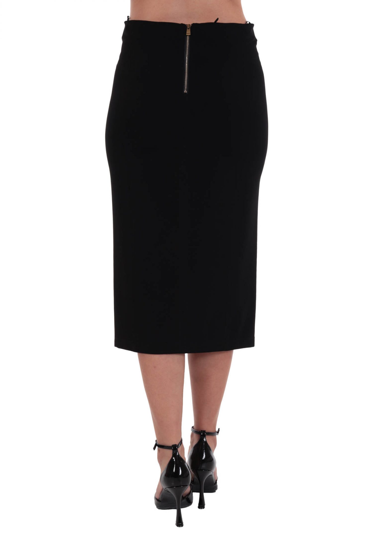 PINKO ΦΟΥΣΤΑ GLADI PENSIL ΦΕΡΜΟΥΑΡ ΜΑΥΡΟ φωτογραφία